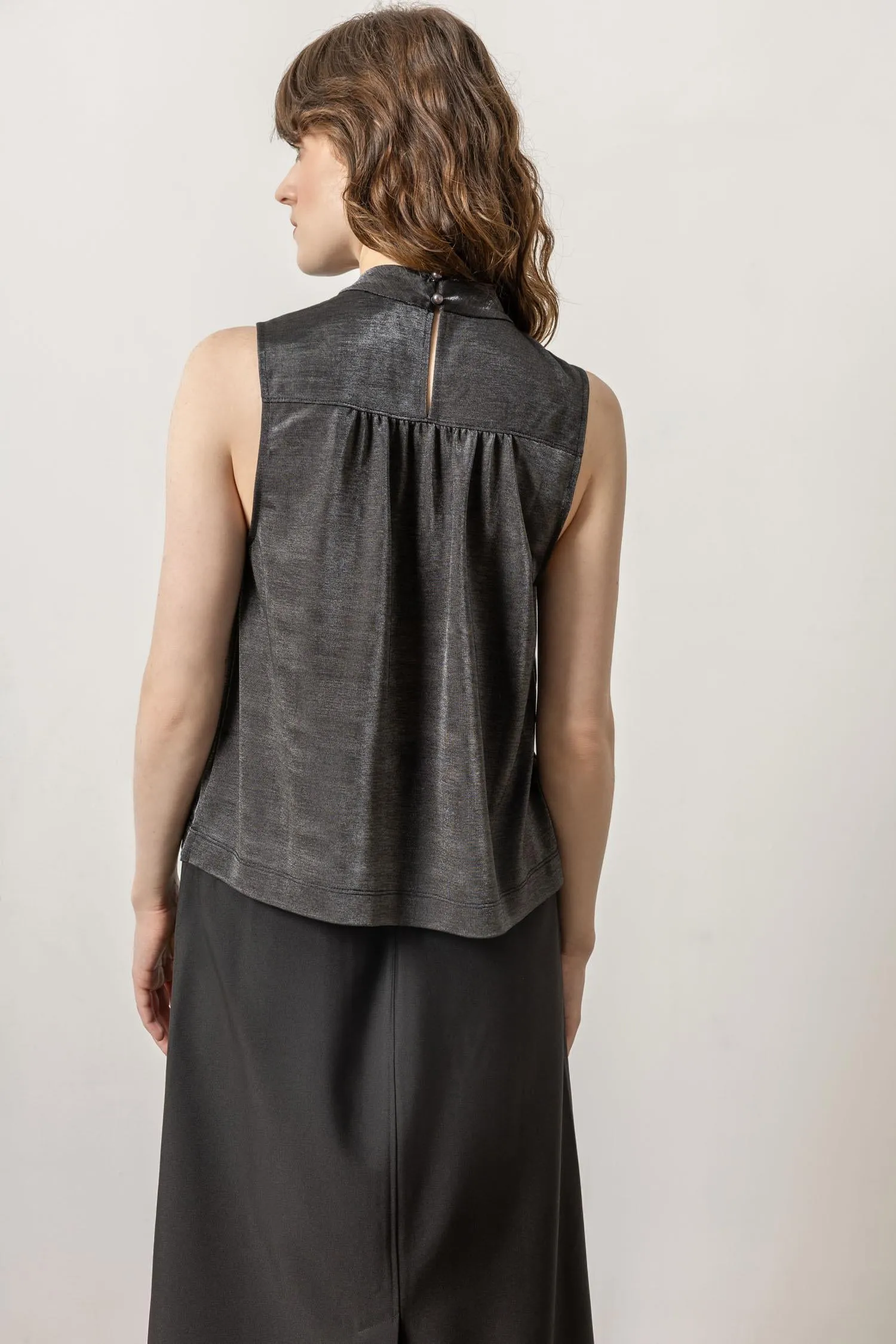 Sparkle Sleeveless Mock Neck sold by Lilla P product image thumbnail 3