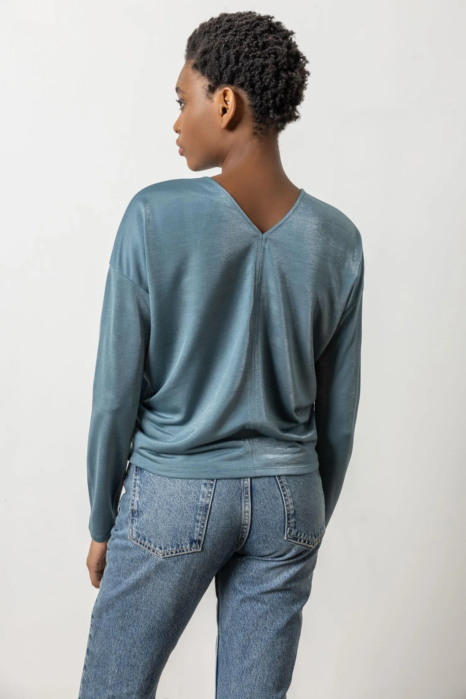 Sparkle Double V Top sold by Lilla P product image thumbnail 4