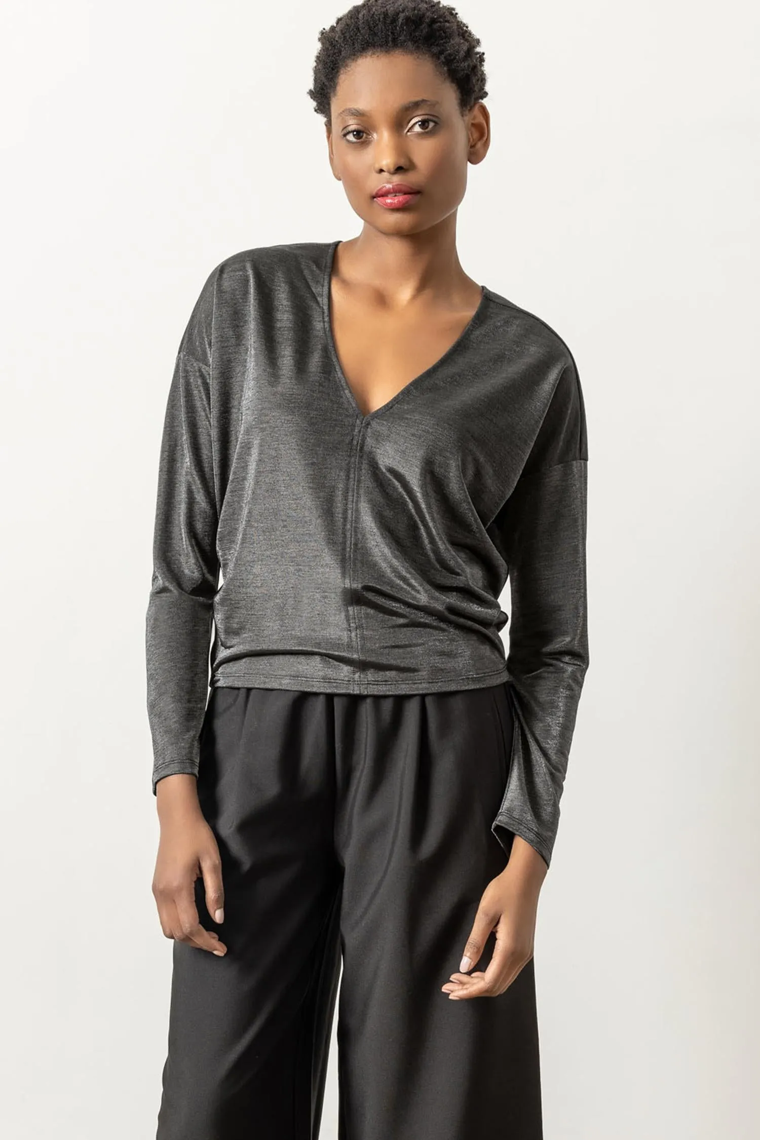 Sparkle Double V Top sold by Lilla P product image thumbnail 5