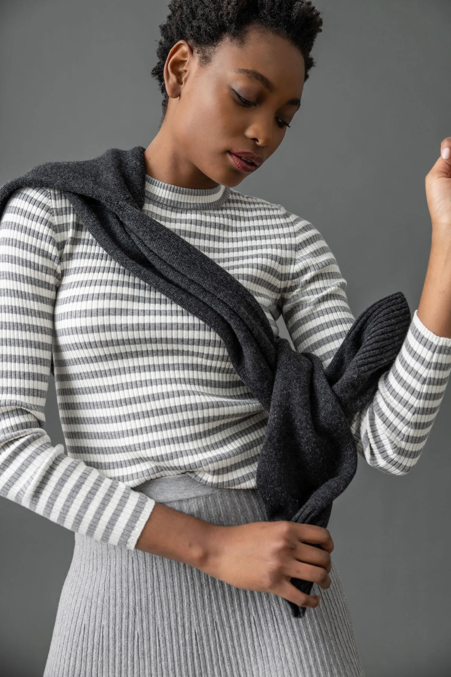 Striped Crewneck Sweater sold by Lilla P product image thumbnail 3