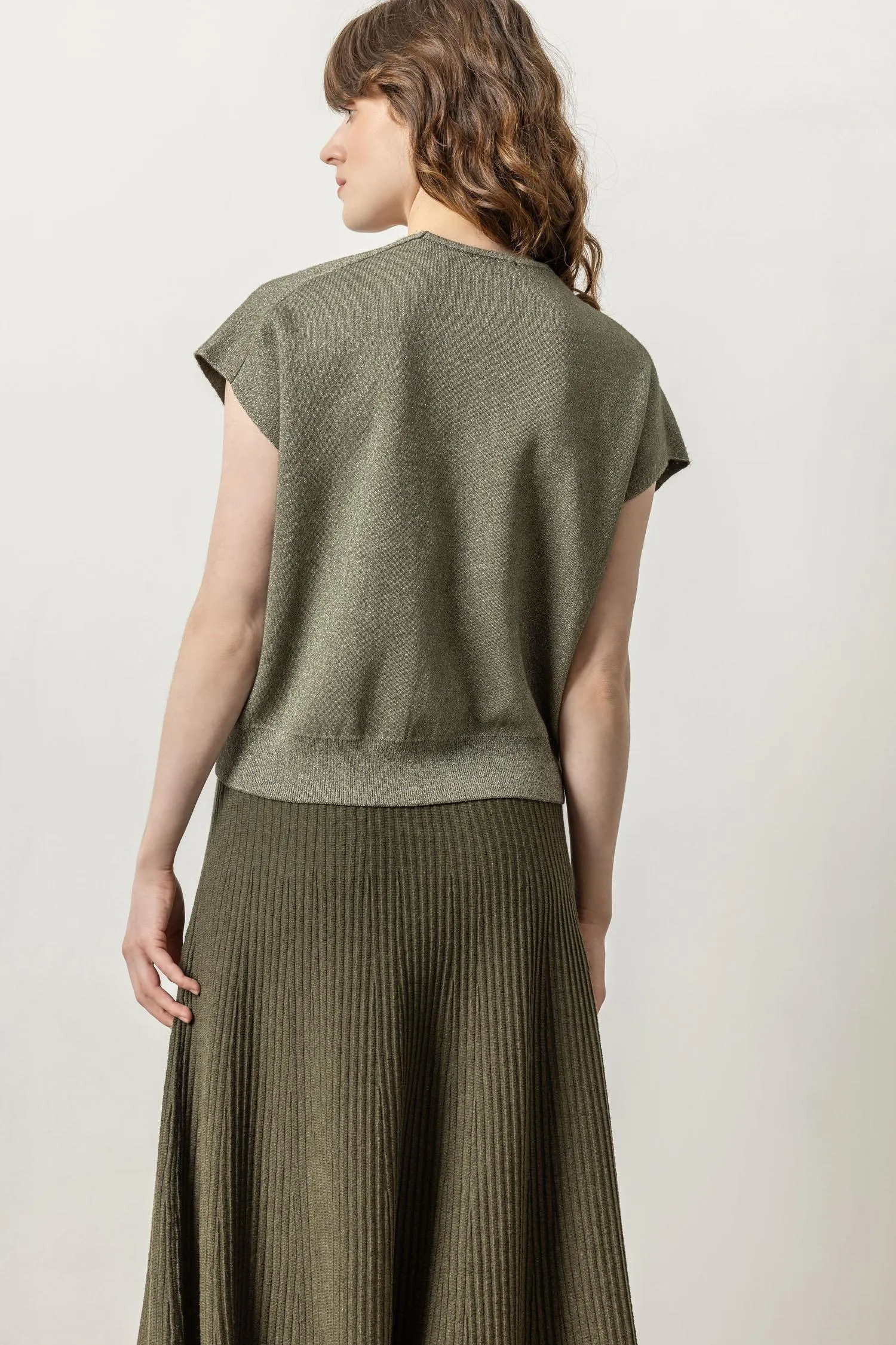 Metallic V-Neck Sweater sold by Lilla P product image thumbnail 4