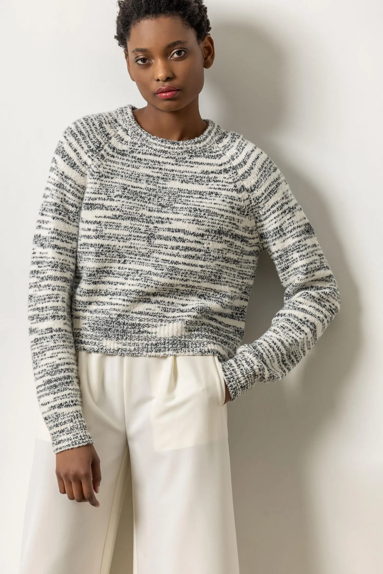 Ribbed Neck Raglan Sweater sold by Lilla P product image thumbnail 2