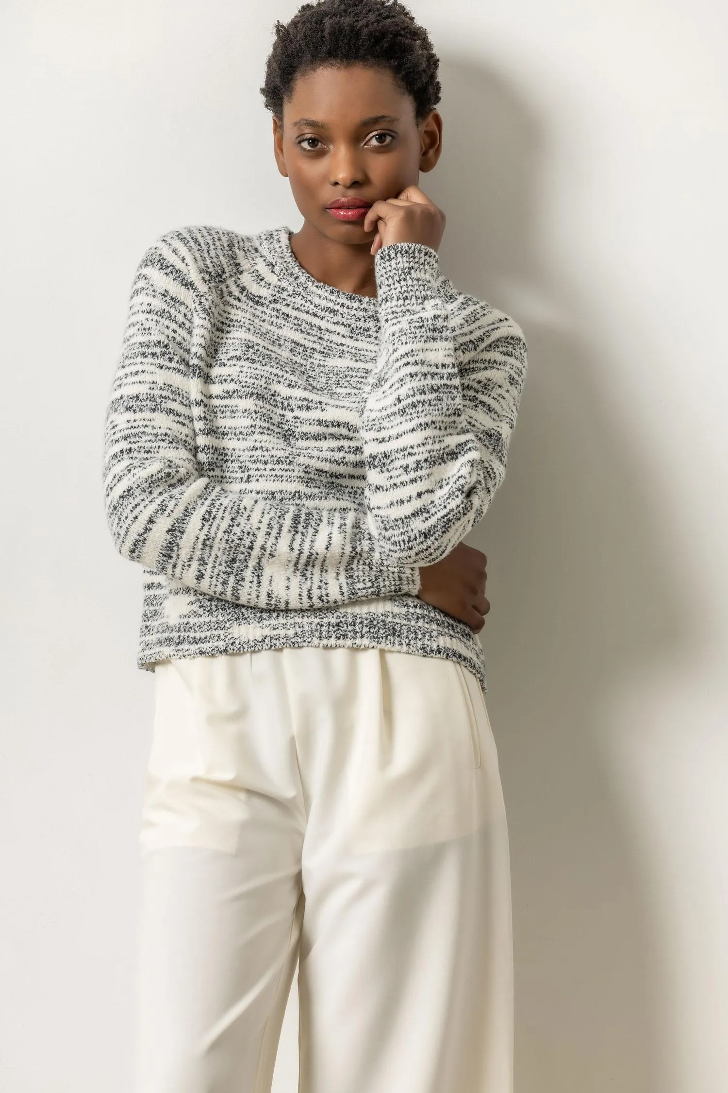 Ribbed Neck Raglan Sweater sold by Lilla P product image thumbnail 4