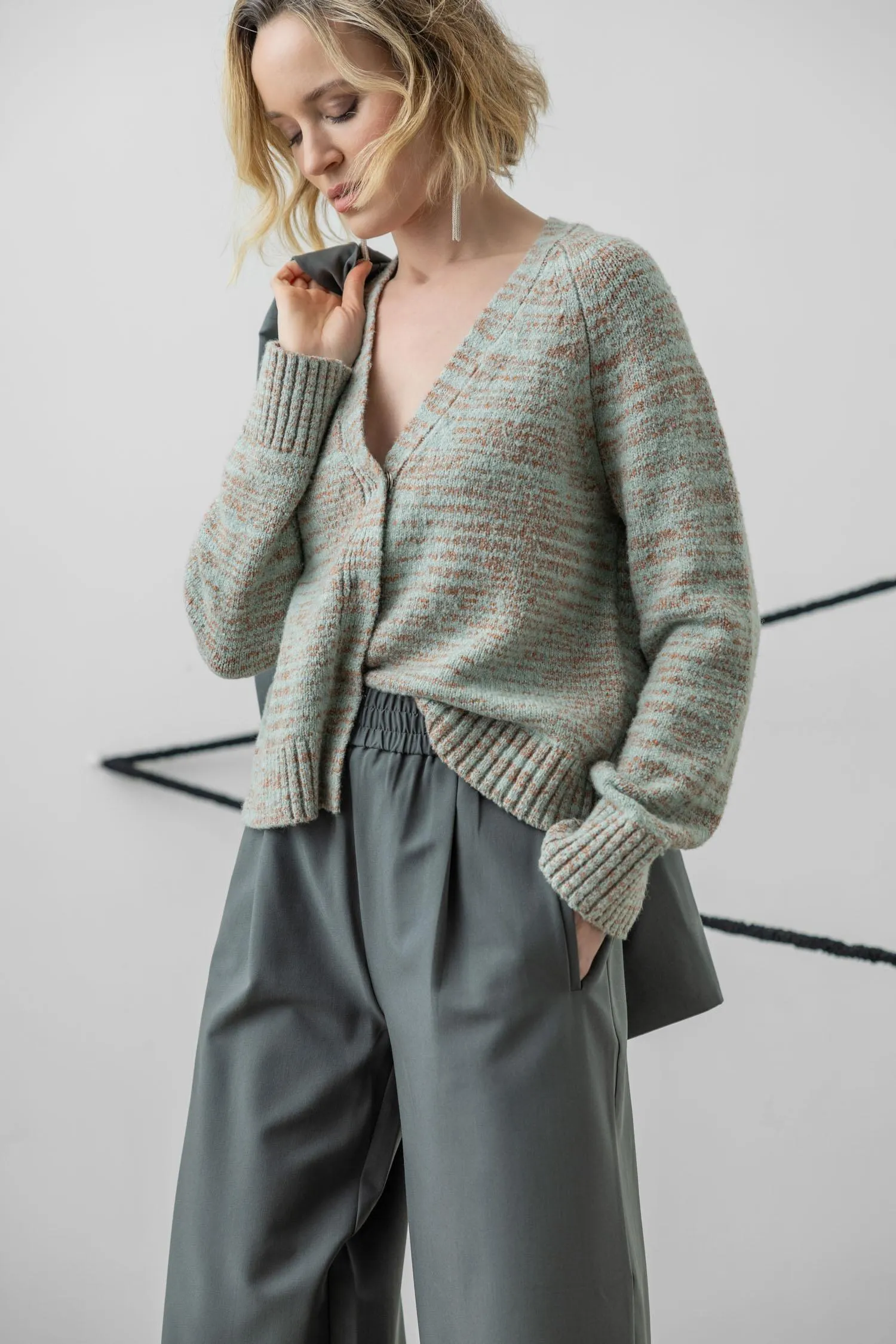 V-Neck Cardigan Sweater sold by Lilla P