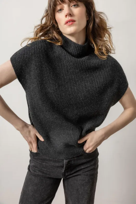 Ribbed Funnel Neck Sweater sold by Lilla P
