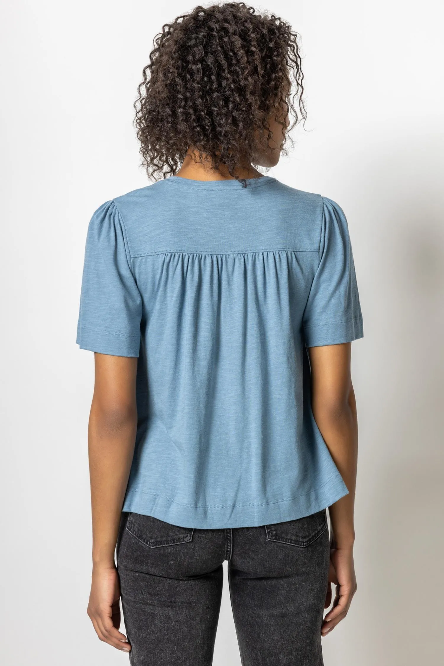 Shirred Short Sleeve sold by Lilla P product image thumbnail 2