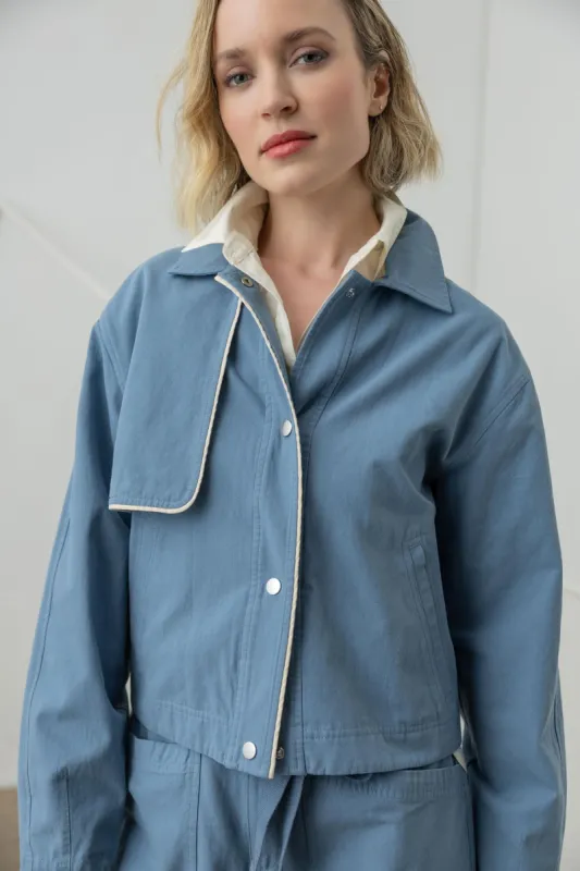 Contrast Trim Jacket sold by Lilla P