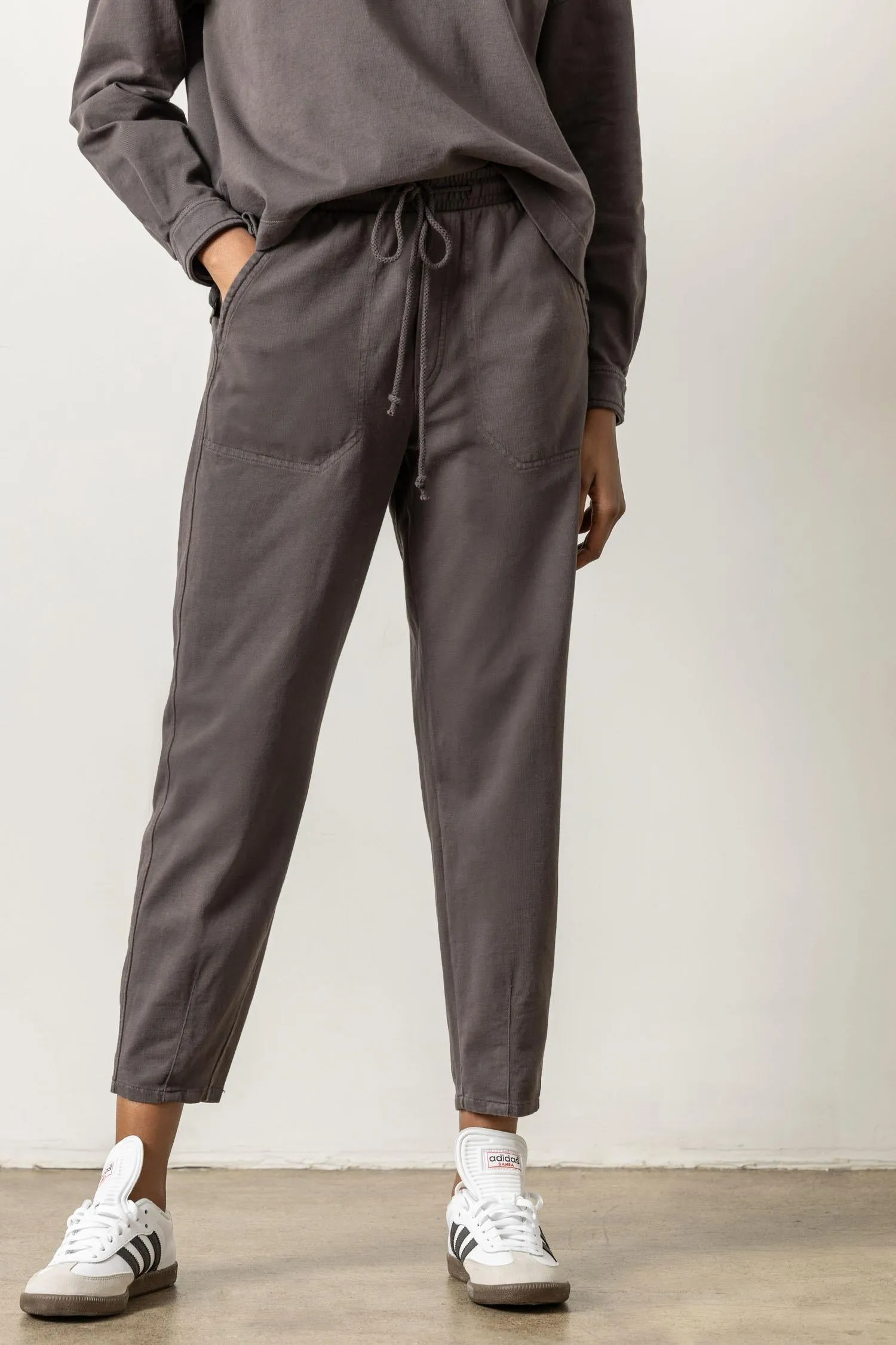 Tie Waist Utility Pant sold by Lilla P