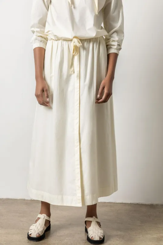 Poplin Button Front Skirt sold by Lilla P