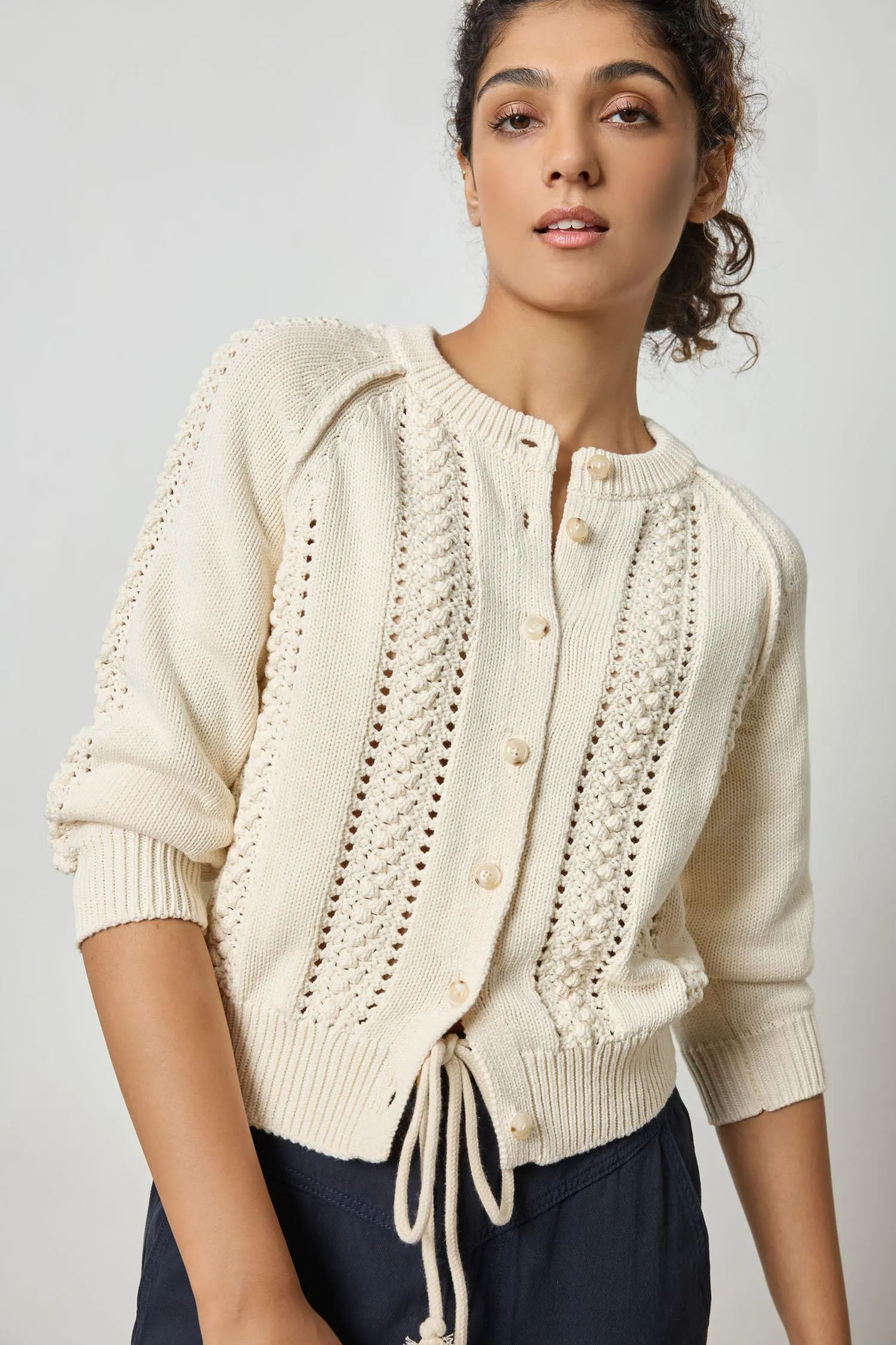 3/4 Sleeve Raglan Cardigan sold by Lilla P product image thumbnail 3