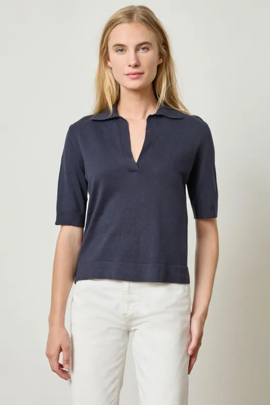 Elbow Sleeve Polo Sweater sold by Lilla P