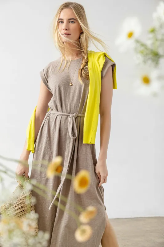 Saddle Sleeve Maxi Dress sold by Lilla P