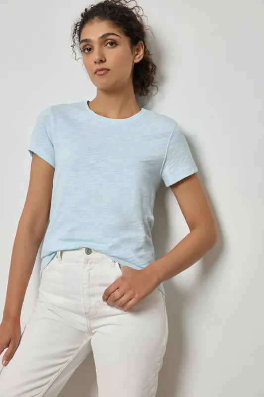 Short Sleeve Back Seam Crewneck sold by Lilla P