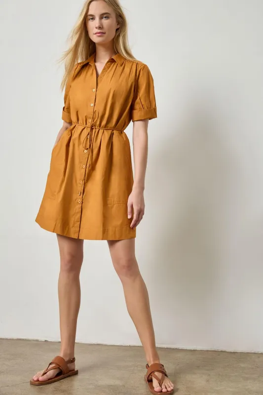 Shirred Sleeve Shirt Dress sold by Lilla P
