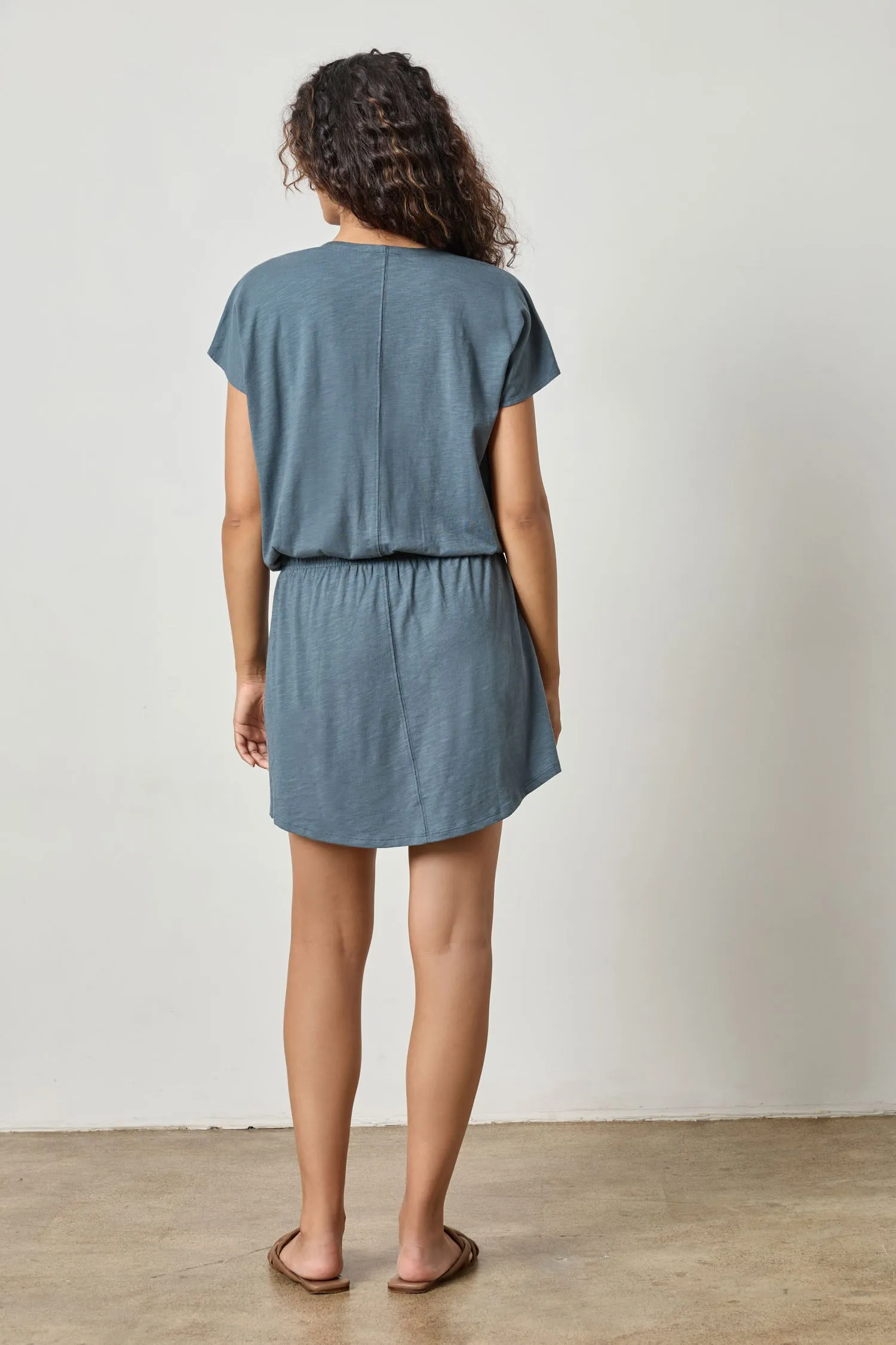 Elastic Waist V-Neck Dress sold by Lilla P product image thumbnail 2