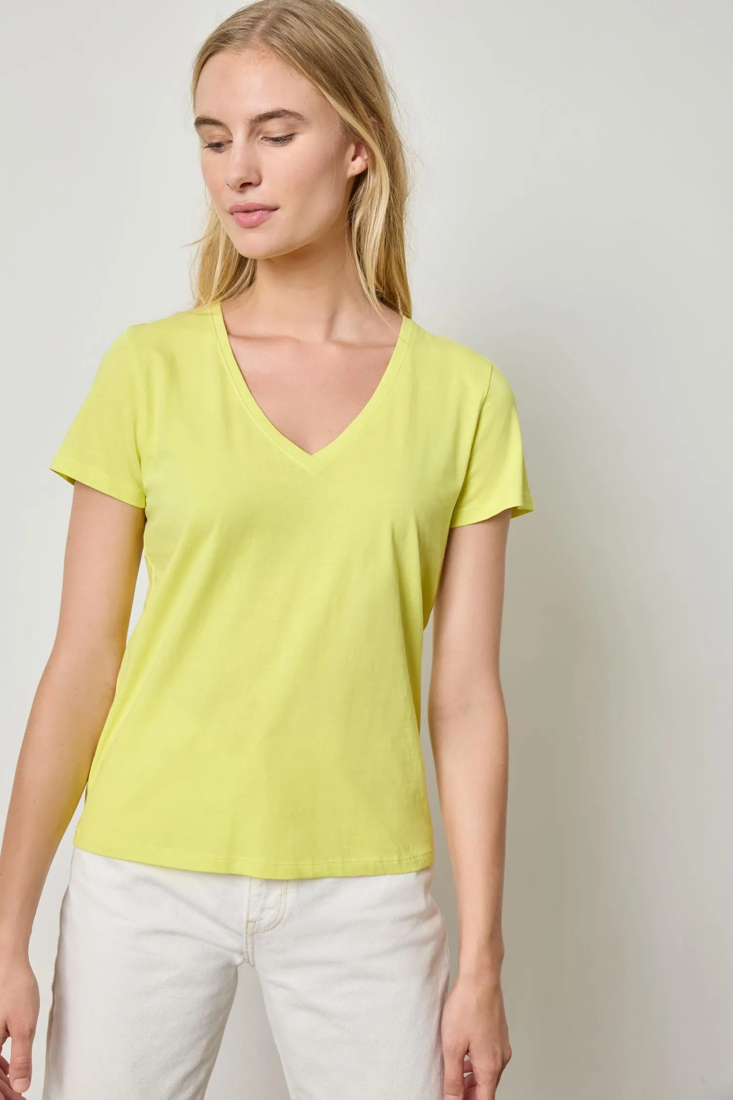 Short Sleeve V-Neck sold by Lilla P product image thumbnail 5