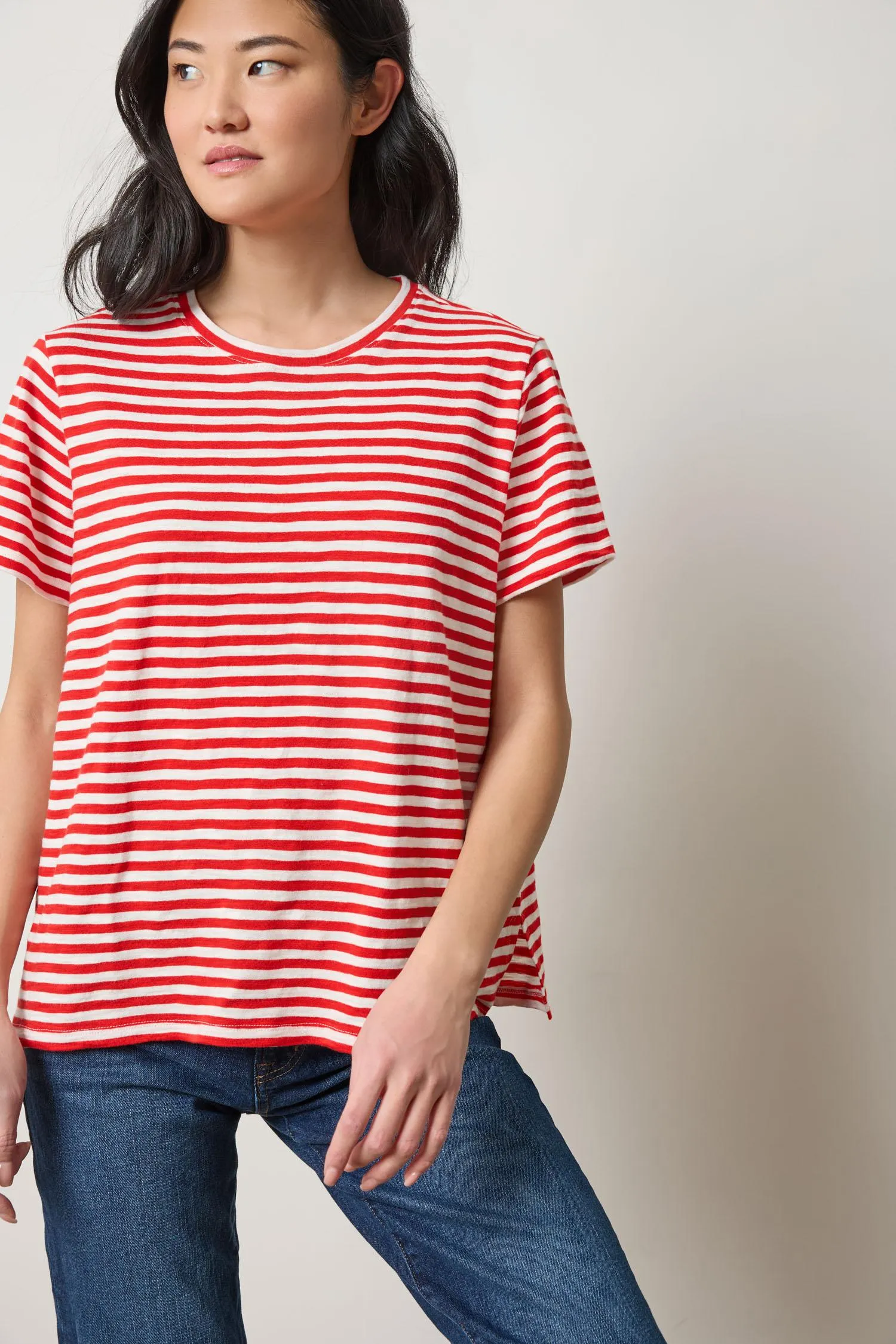 Striped Boyfriend Tee sold by Lilla P product image thumbnail 3