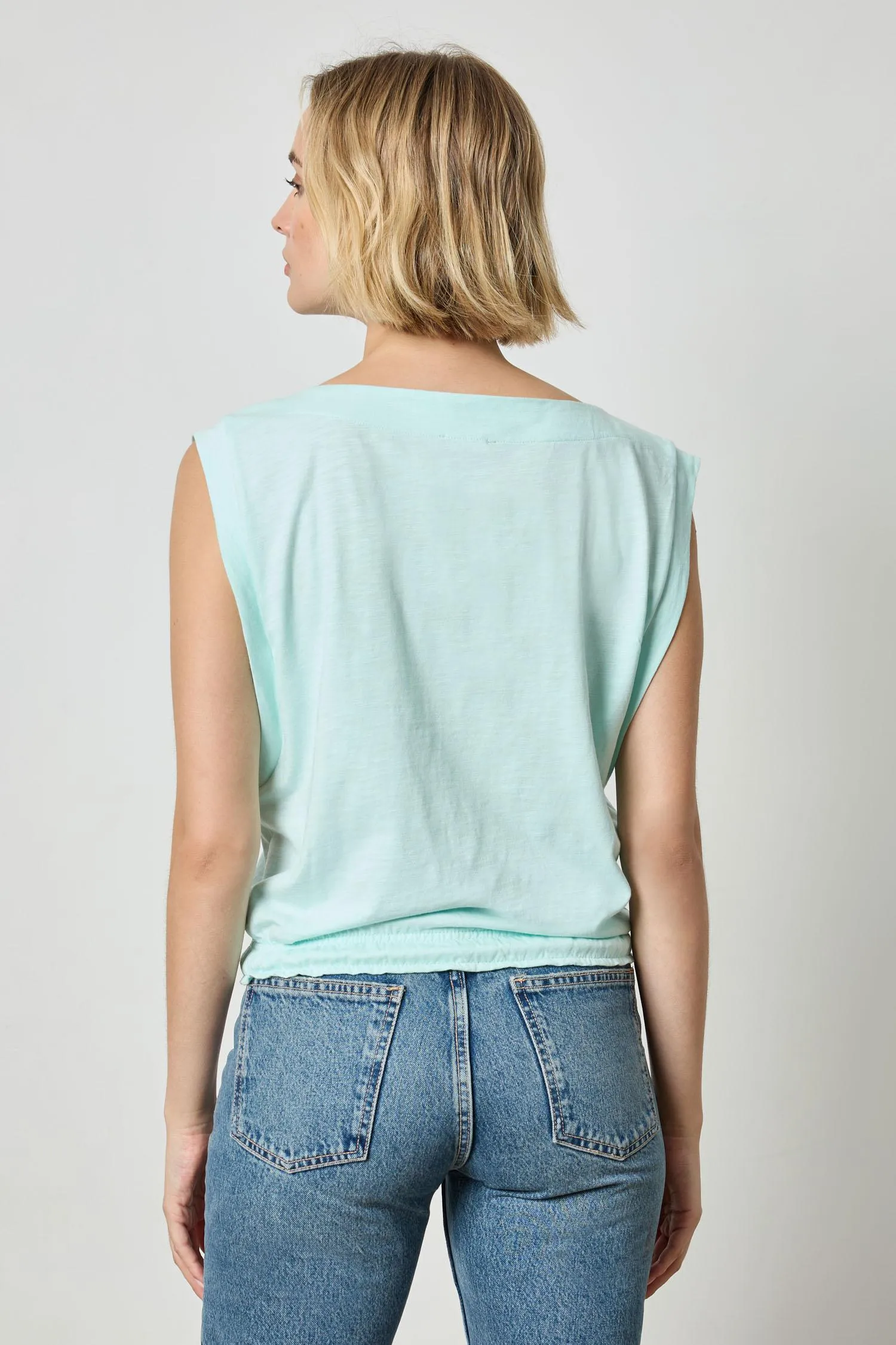Elastic Hem Boatneck Top sold by Lilla P product image thumbnail 4