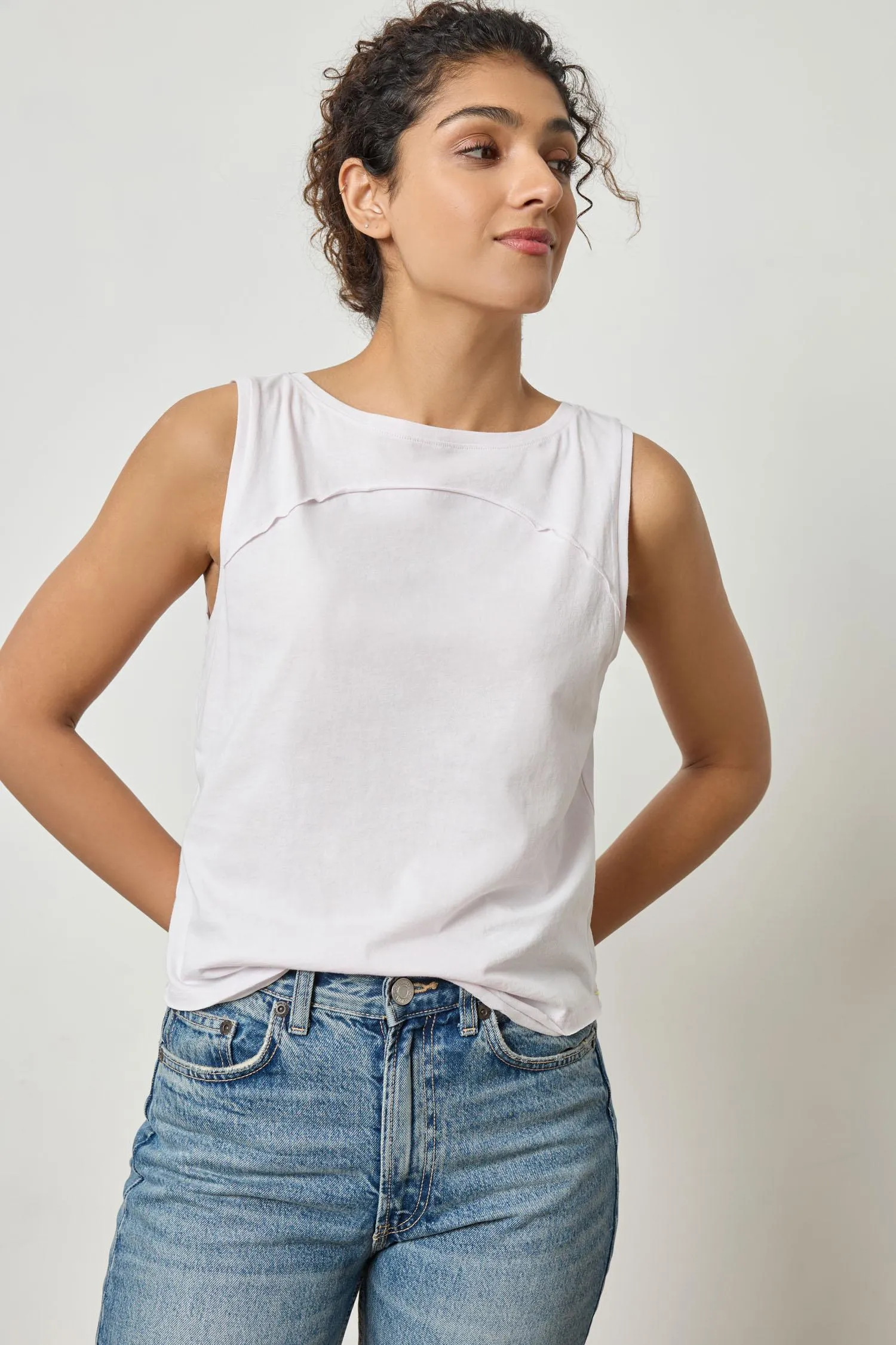 Curved Seam Tank sold by Lilla P product image thumbnail 5