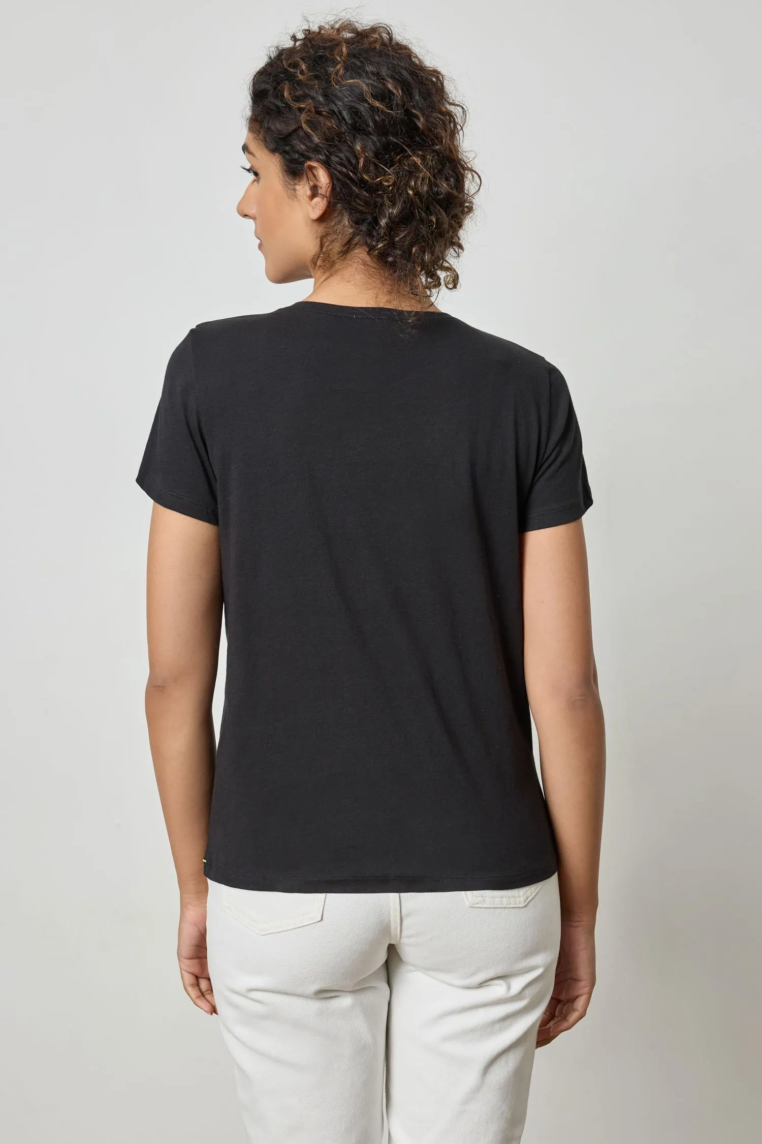 Short Sleeve V-Neck sold by Lilla P product image thumbnail 4