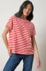 Striped Boyfriend Tee sold by Lilla P
