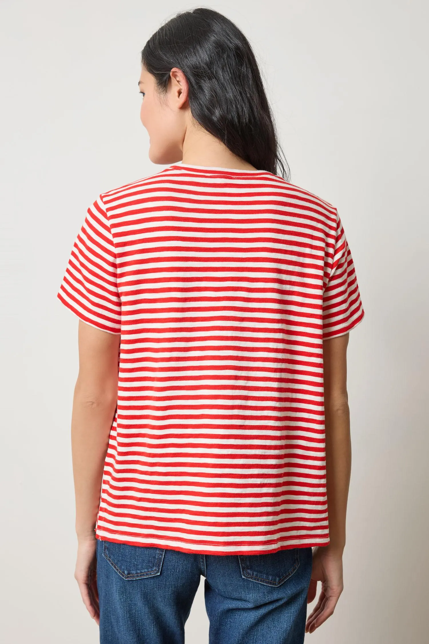 Striped Boyfriend Tee sold by Lilla P product image thumbnail 4