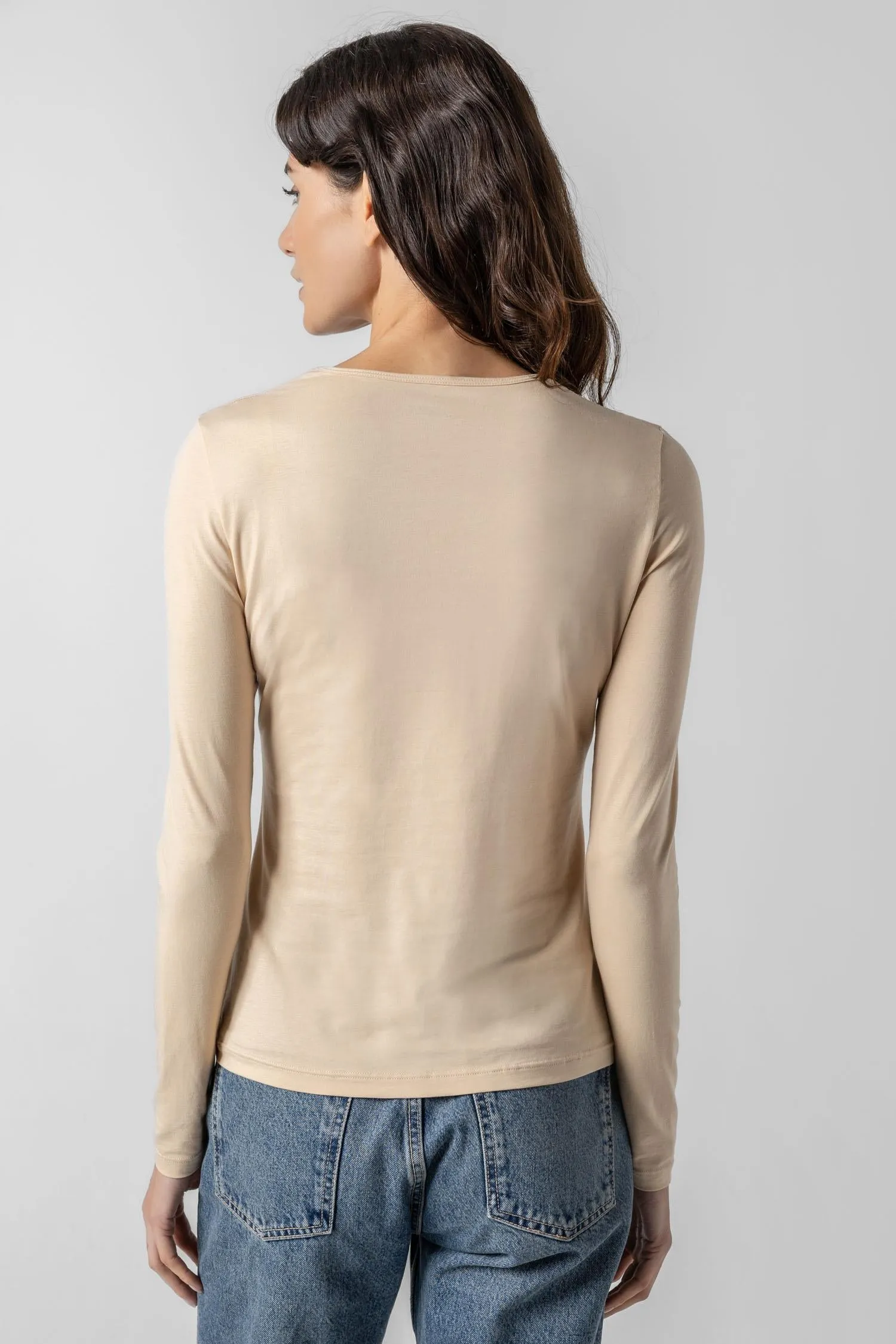 Long Sleeve Crew Tee sold by Lilla P product image thumbnail 4