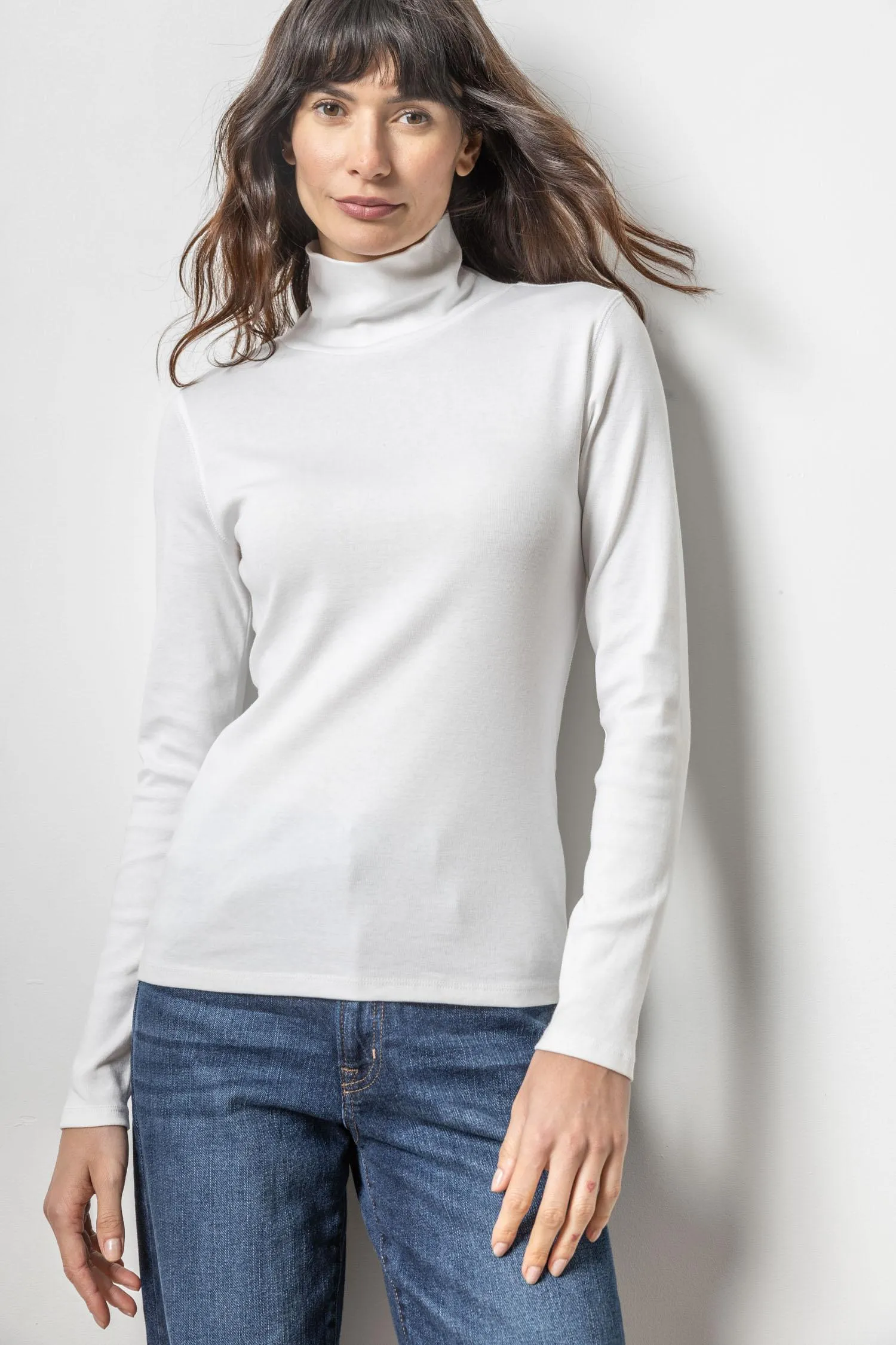 Long Sleeve Turtleneck Tee sold by Lilla P product image thumbnail 2