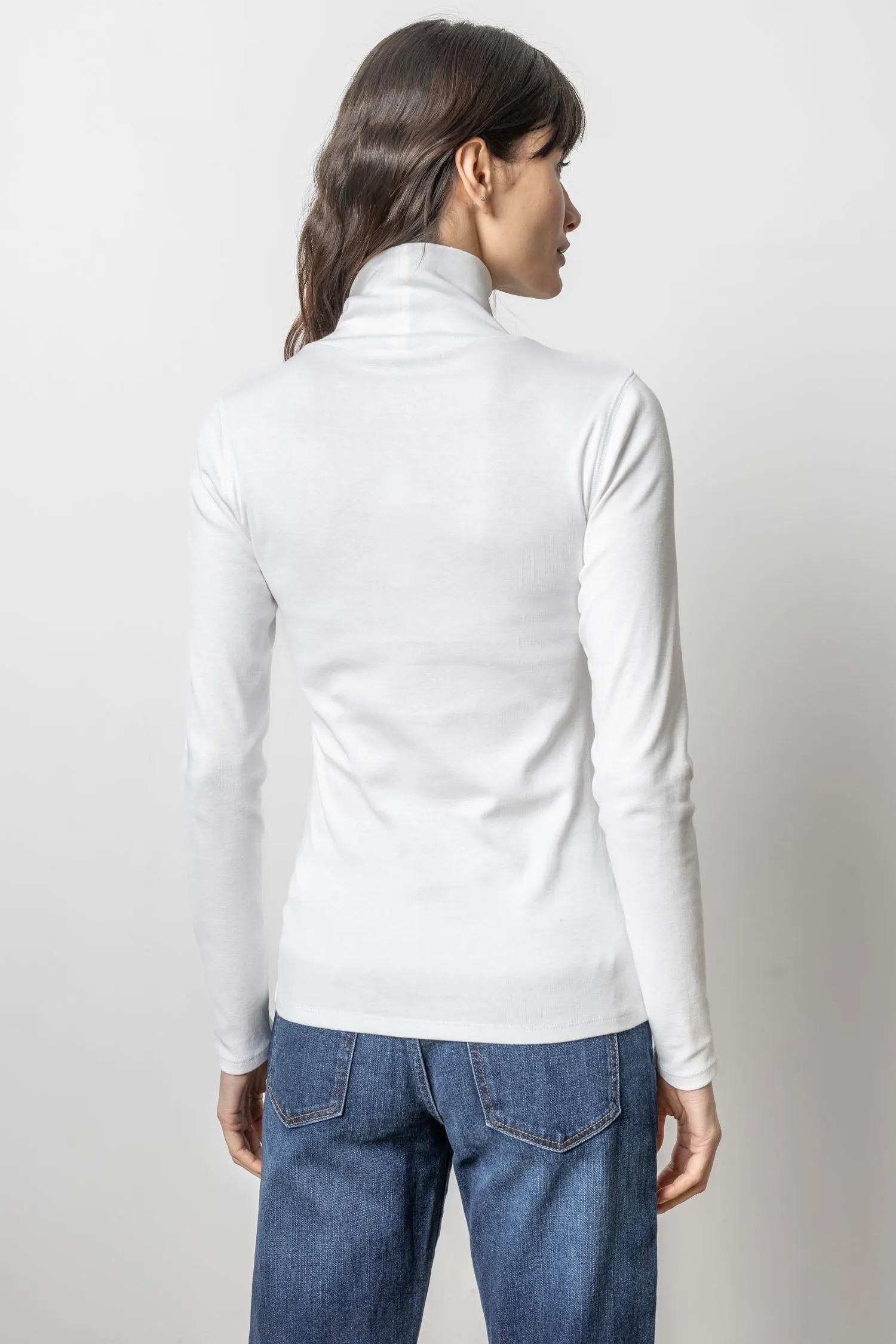 Long Sleeve Turtleneck Tee sold by Lilla P product image thumbnail 3