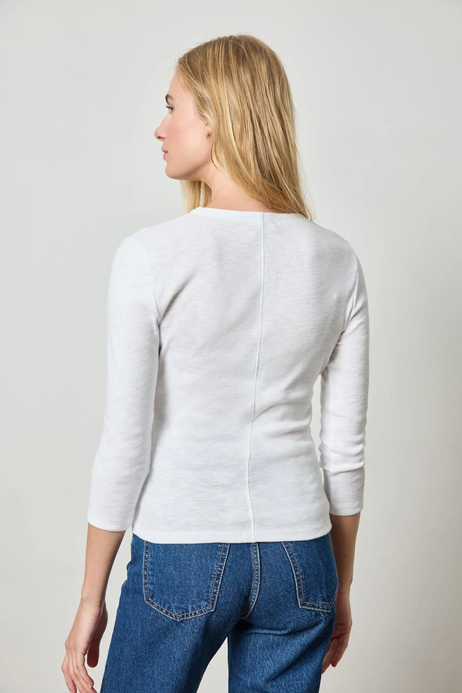3/4 Sleeve Surplice sold by Lilla P product image thumbnail 2