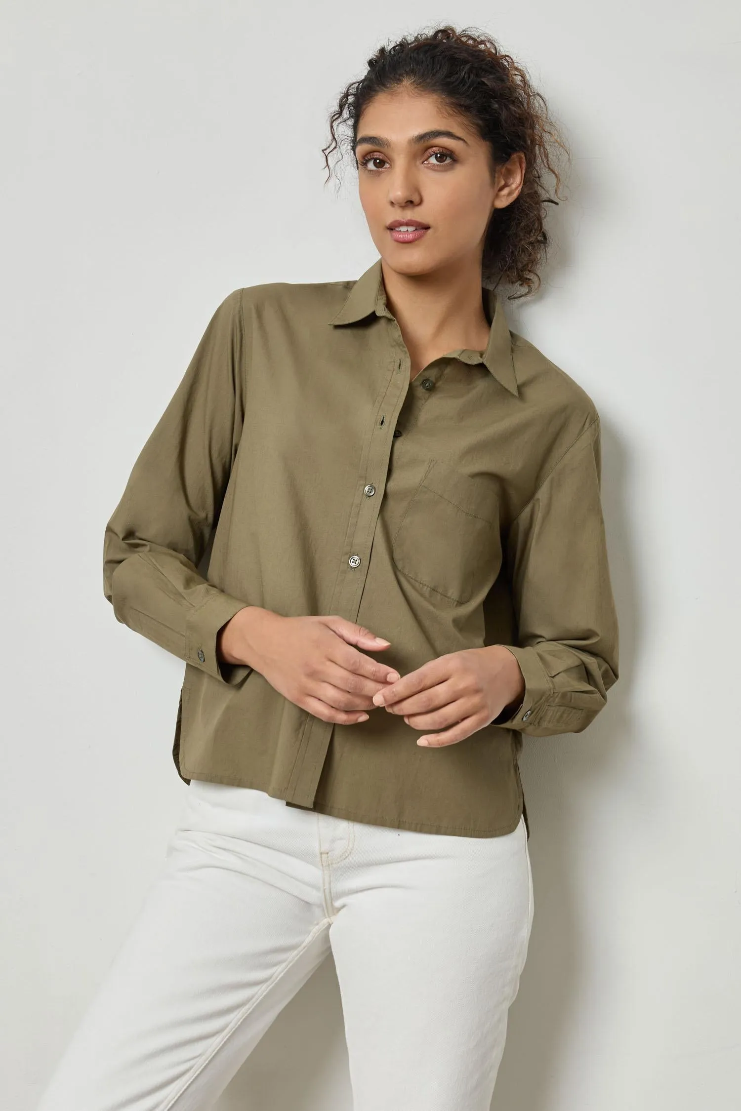 Poplin Button Down sold by Lilla P