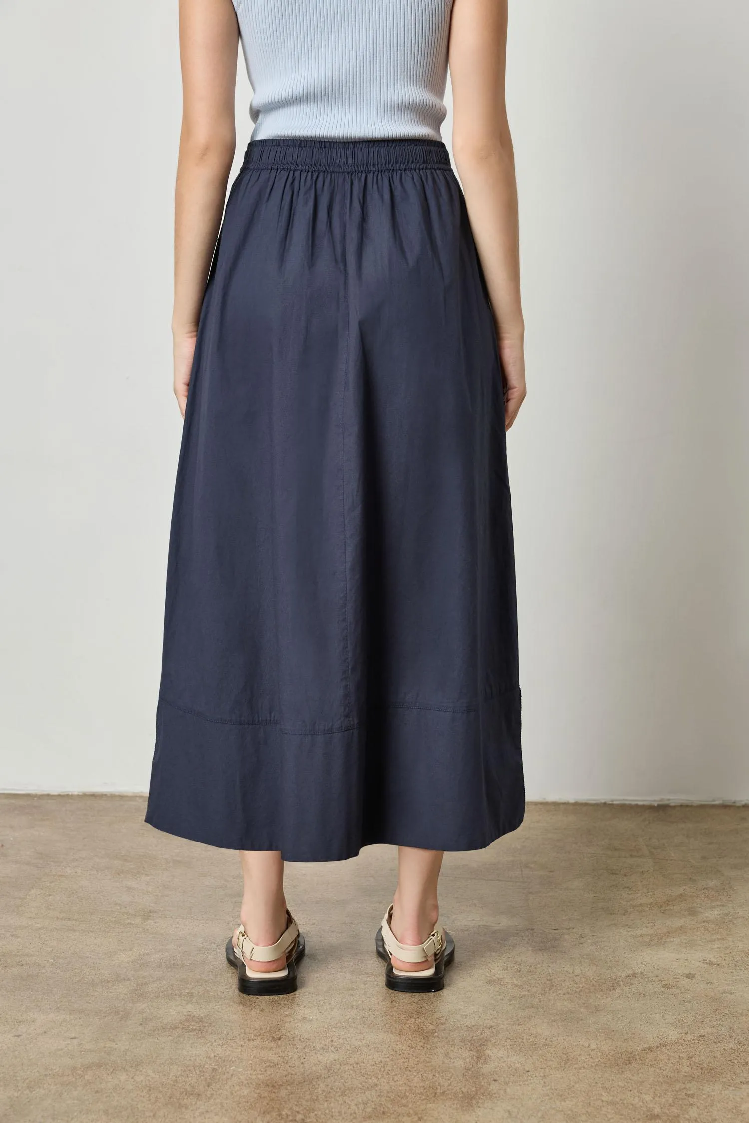Long Poplin Skirt sold by Lilla P product image thumbnail 3