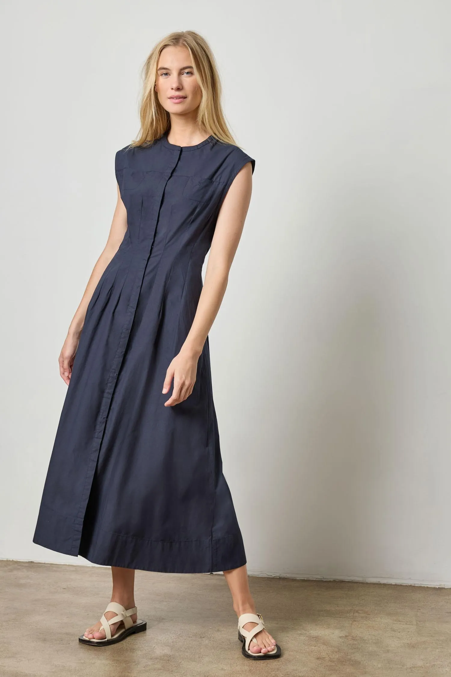 Sleeveless Seamed Maxi Dress sold by Lilla P product image thumbnail 3