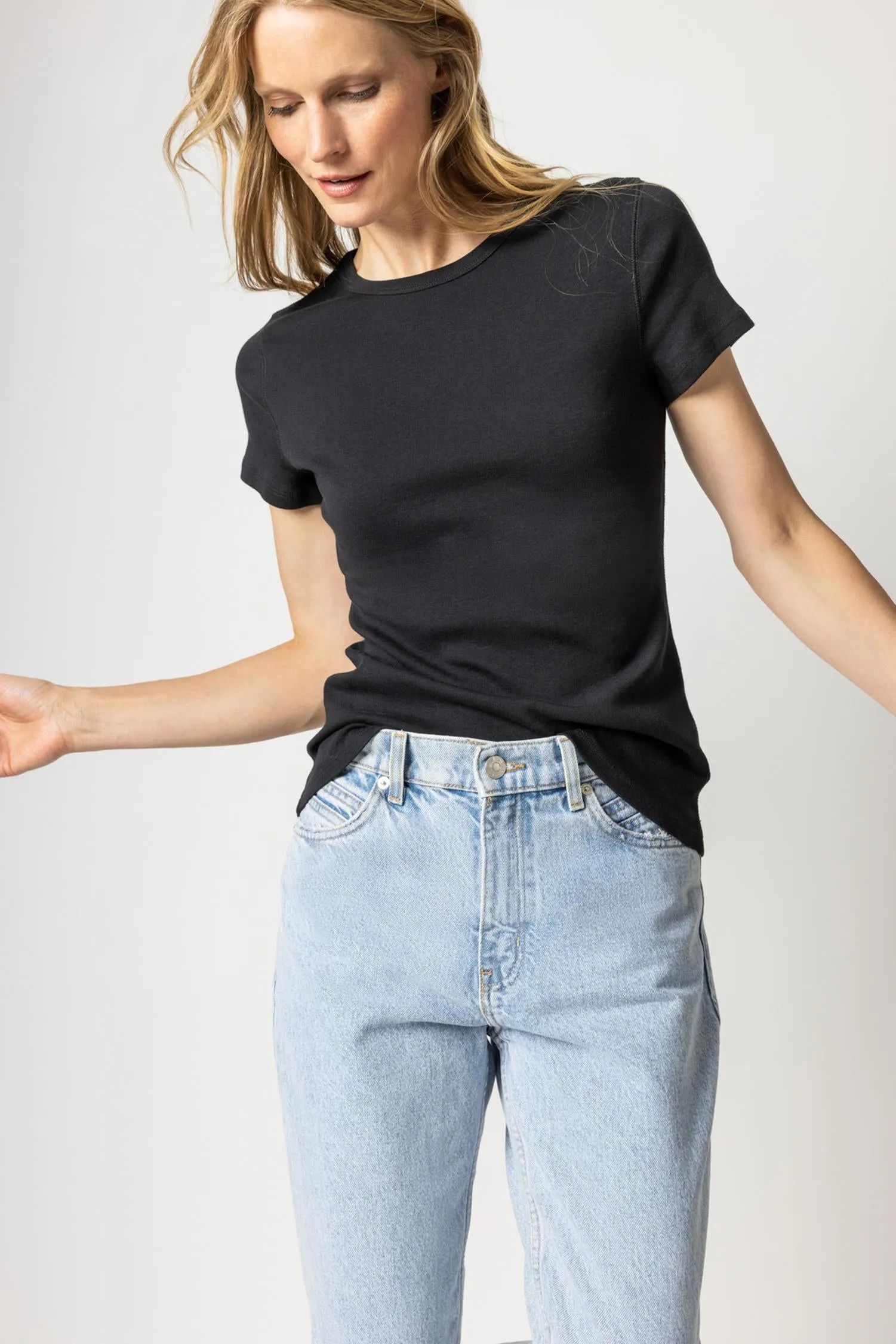Short Sleeve Crew sold by Lilla P product image thumbnail 2