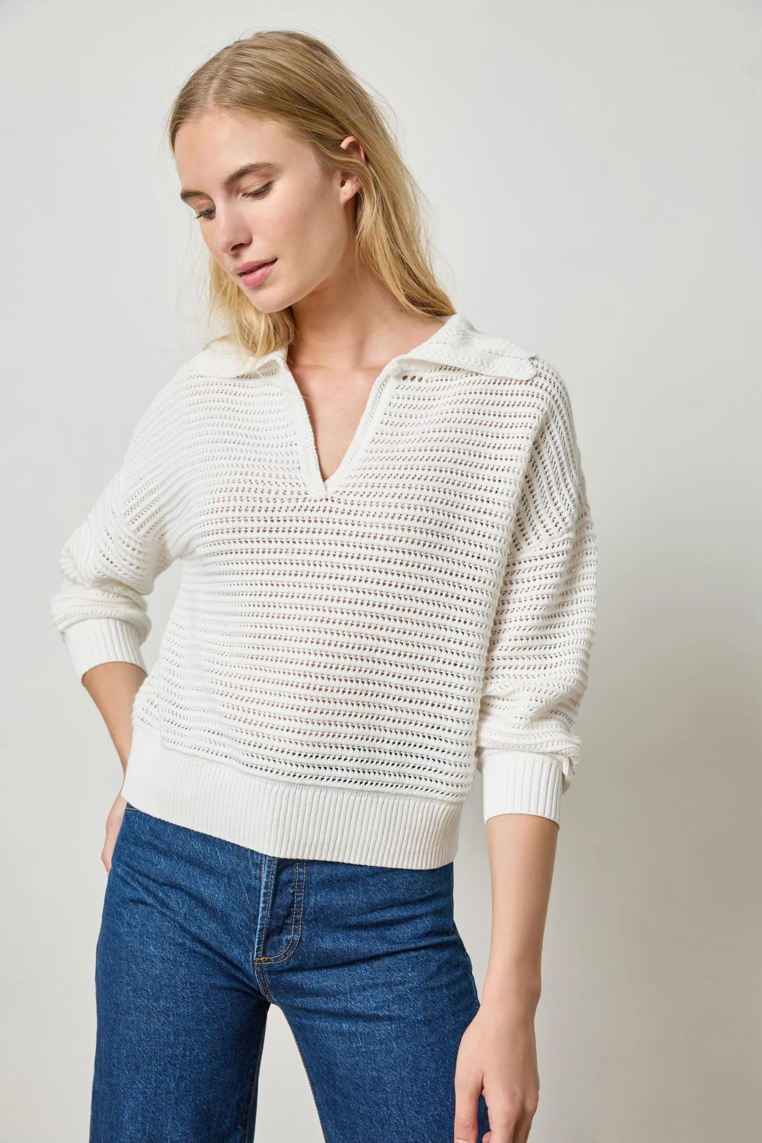 Scalloped Collar Sweater sold by Lilla P product image thumbnail 3