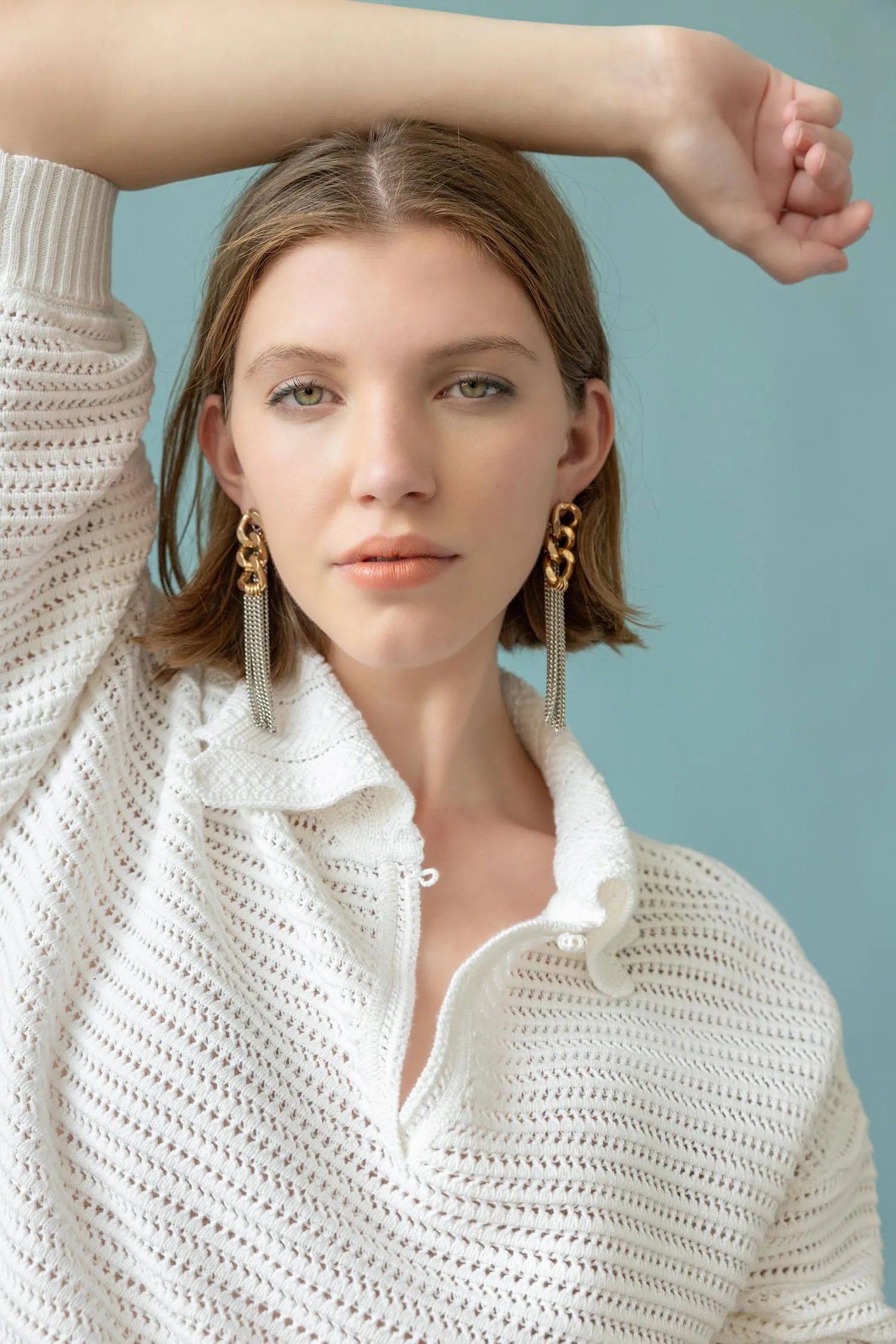 Scalloped Collar Sweater sold by Lilla P