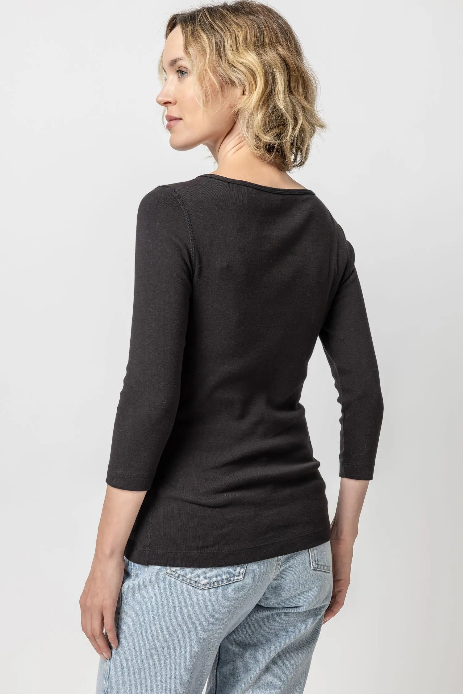 3/4 Sleeve Boatneck sold by Lilla P product image thumbnail 4
