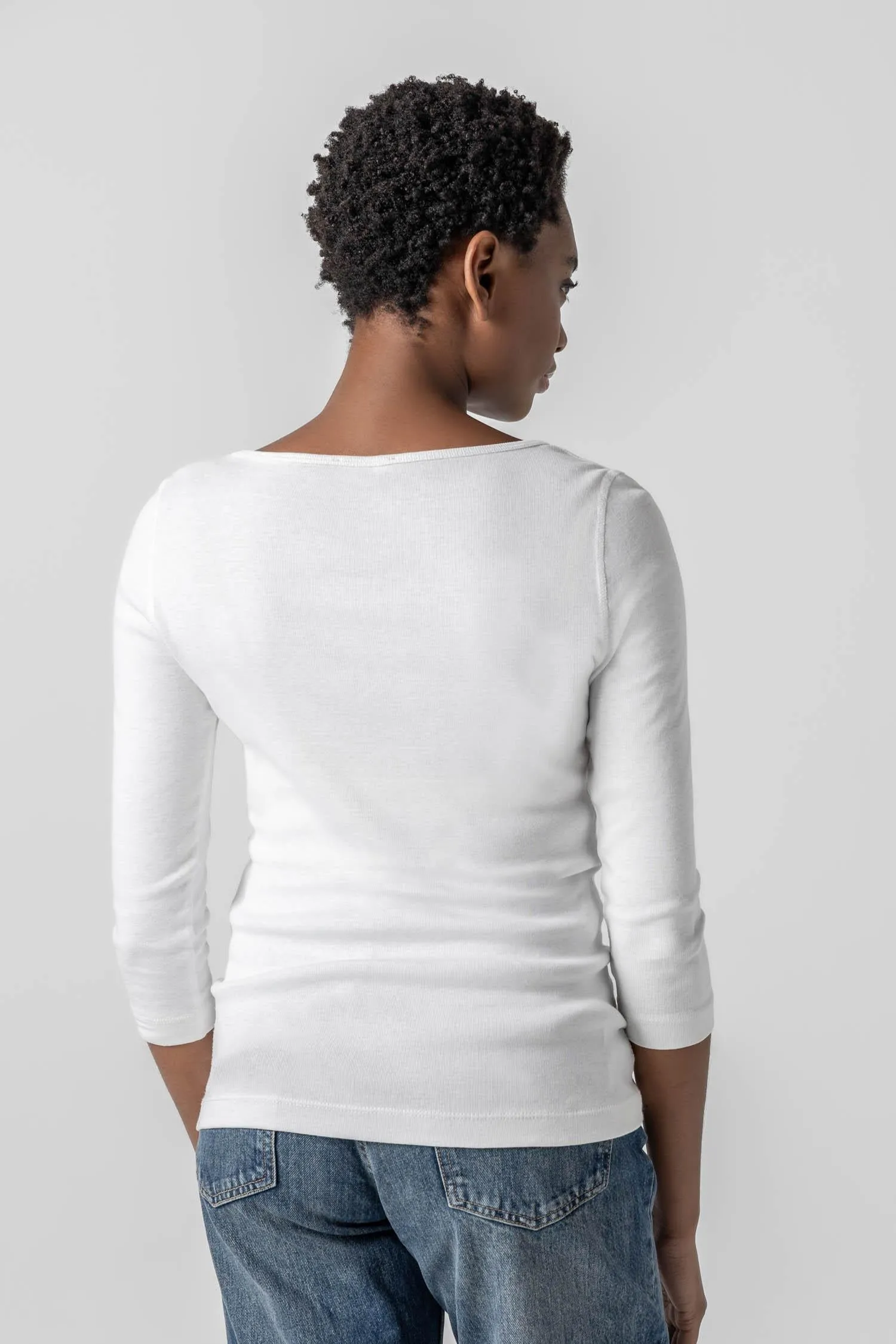 3/4 Sleeve Boatneck sold by Lilla P product image thumbnail 2