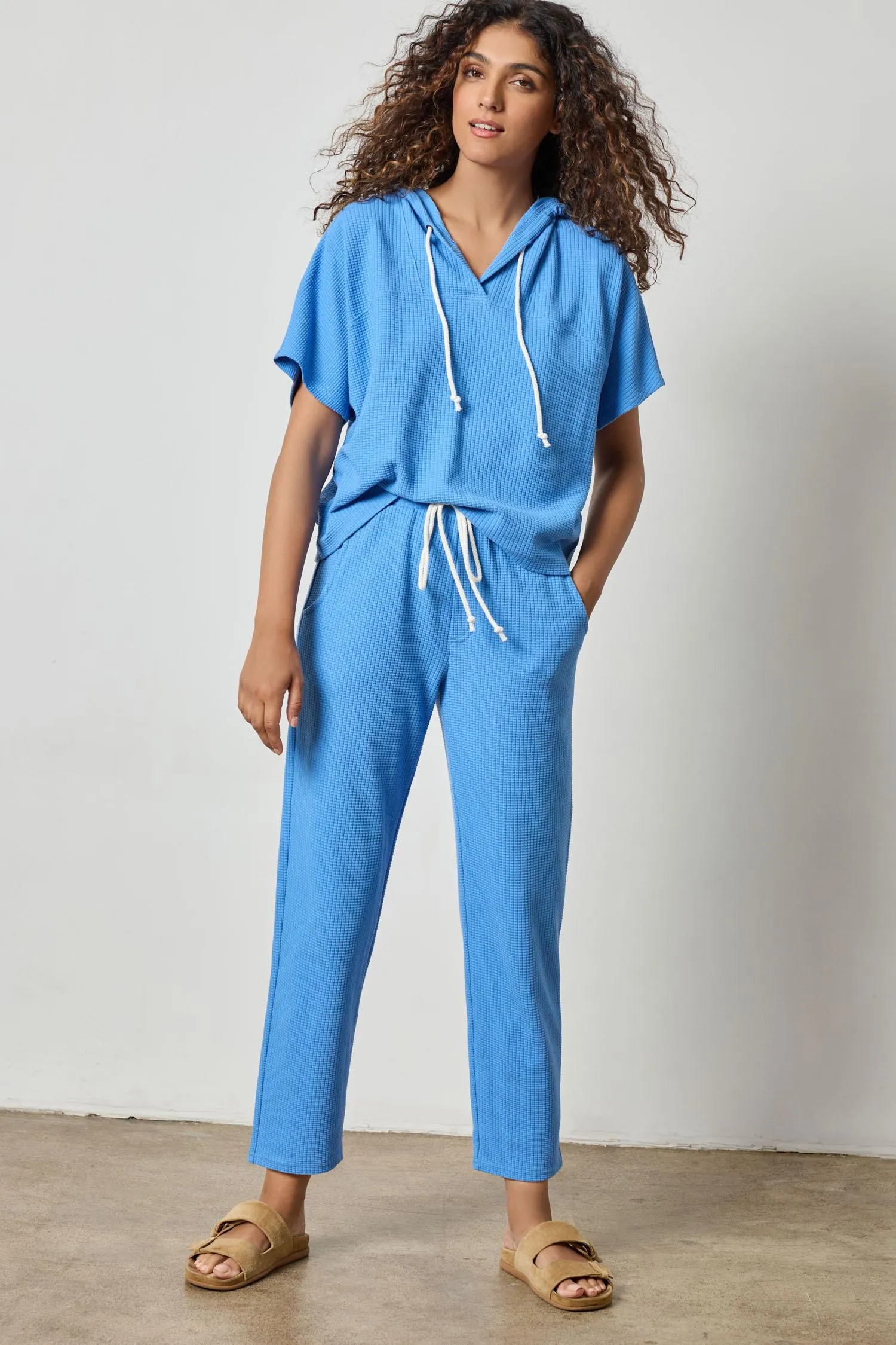 Drawcord Waffle Pant sold by Lilla P product image thumbnail 3