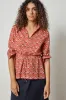 Collared Split Neck Top sold by Lilla P