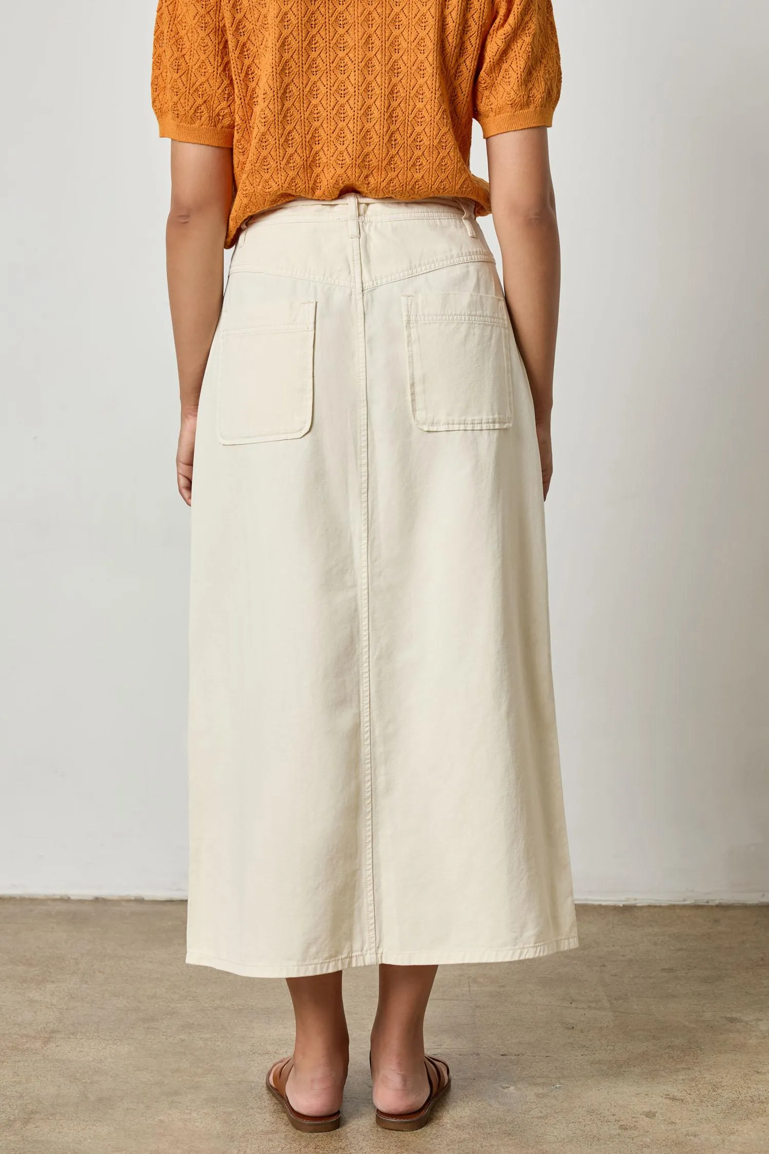 Yoke Waist Maxi Skirt sold by Lilla P product image thumbnail 5