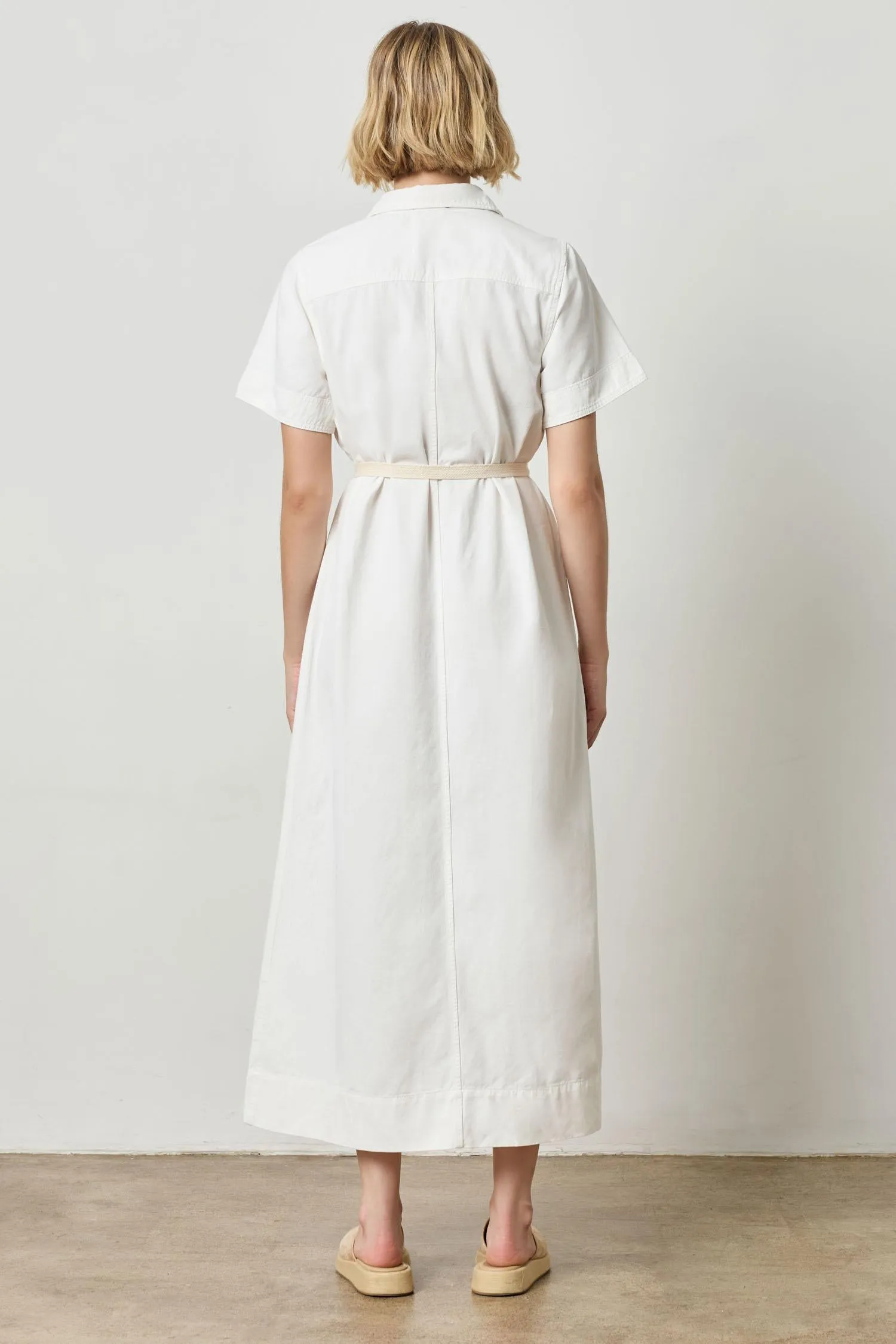 Short Sleeve Maxi Shirt Dress sold by Lilla P product image thumbnail 5