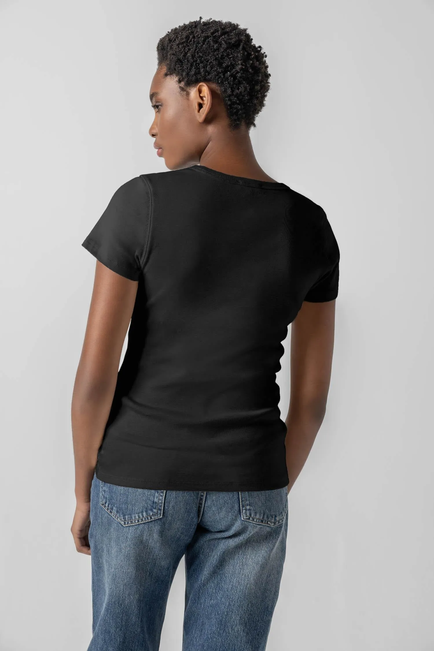 Short Sleeve V-Neck sold by Lilla P product image thumbnail 2