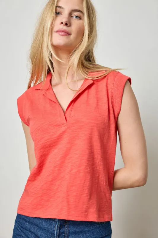 Cap Sleeve Polo made by Lilla P