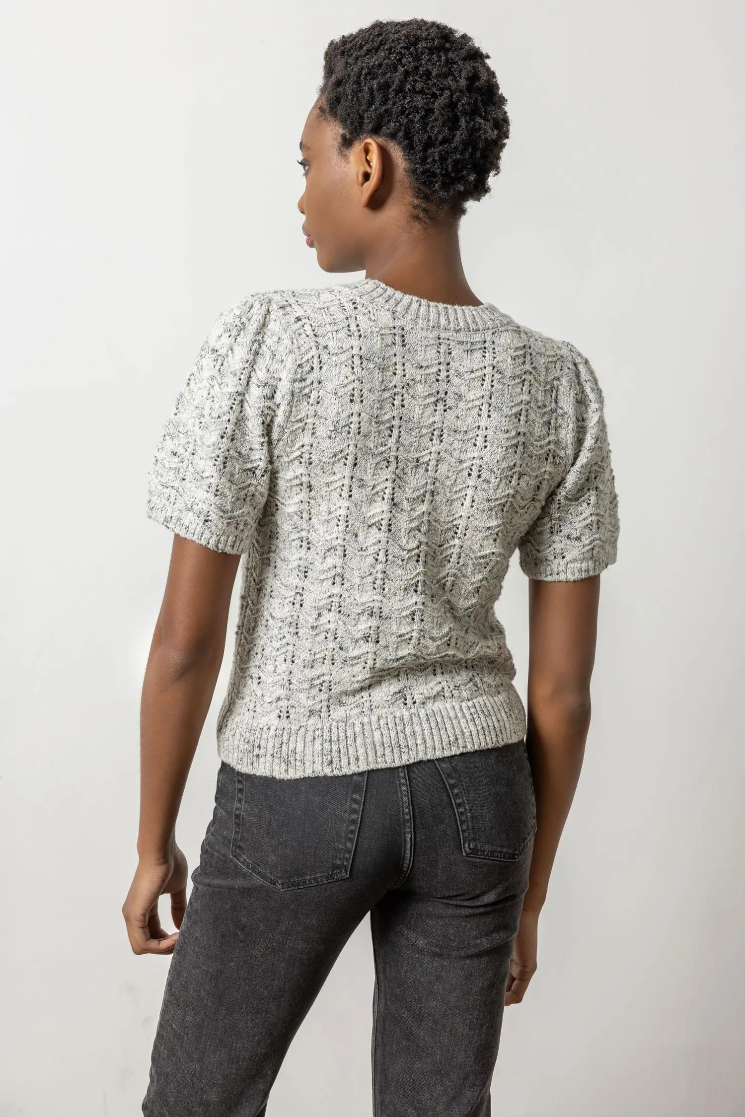 Short Sleeve Crewneck Sweater sold by Lilla P product image thumbnail 5