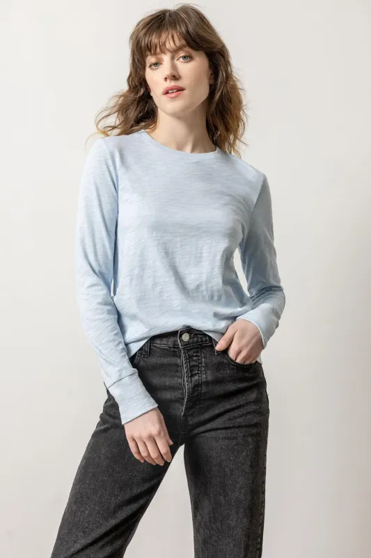 Long Sleeve Ribbed Cuff Crewneck sold by Lilla P