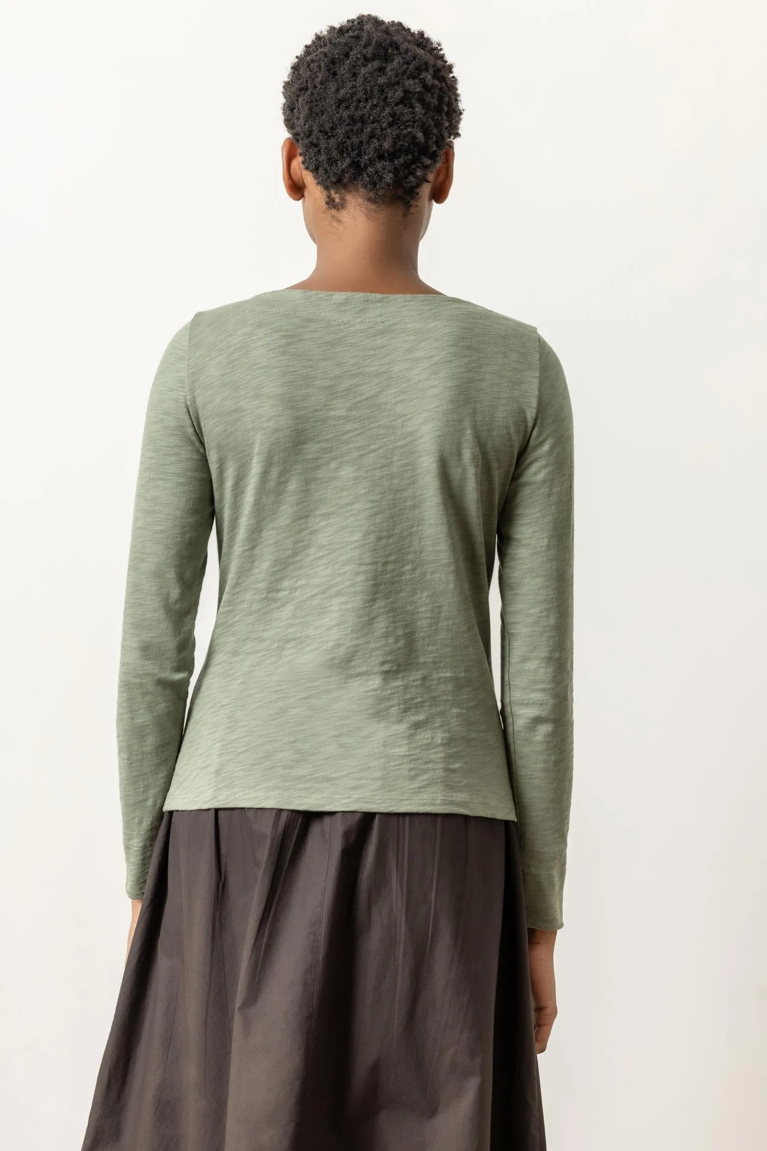 Long Sleeve Seamed Boatneck sold by Lilla P product image thumbnail 4