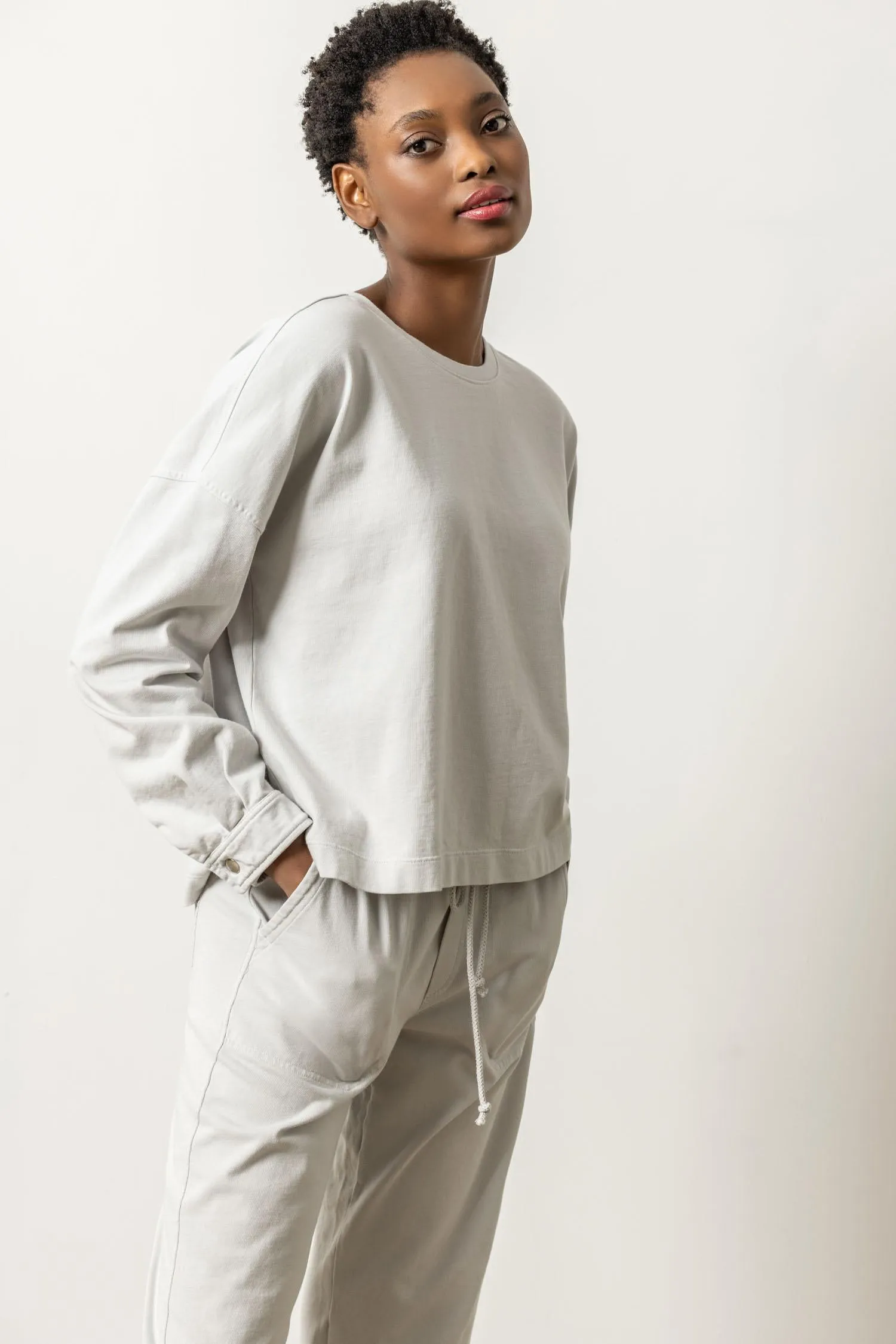 Easy Hi-Low Sweatshirt sold by Lilla P product image thumbnail 4