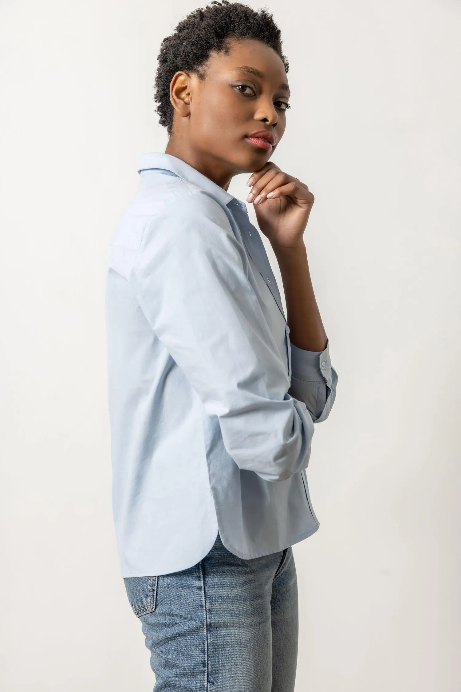 Easy Poplin Button Down sold by Lilla P product image thumbnail 2