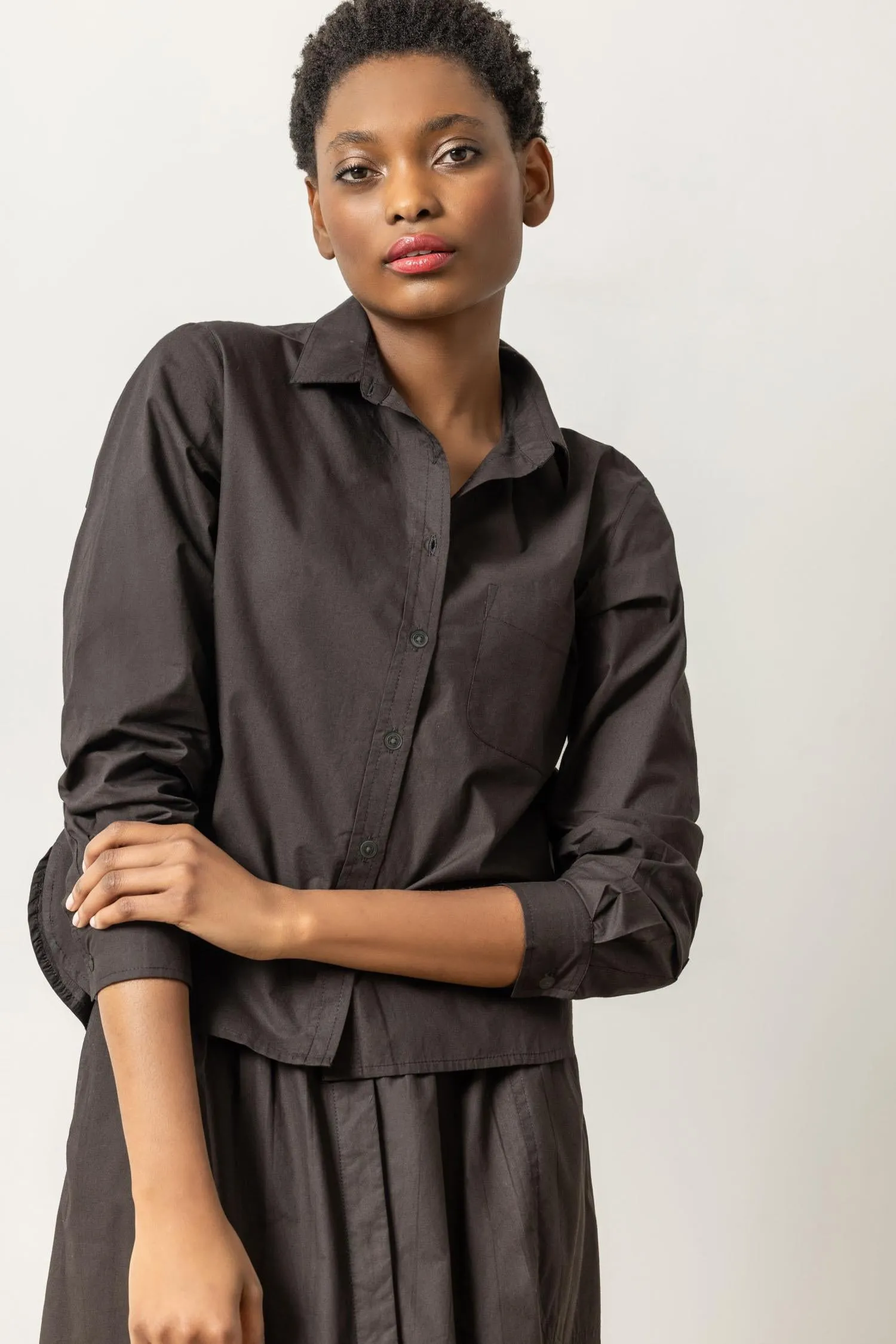 Easy Poplin Button Down sold by Lilla P product image thumbnail 4